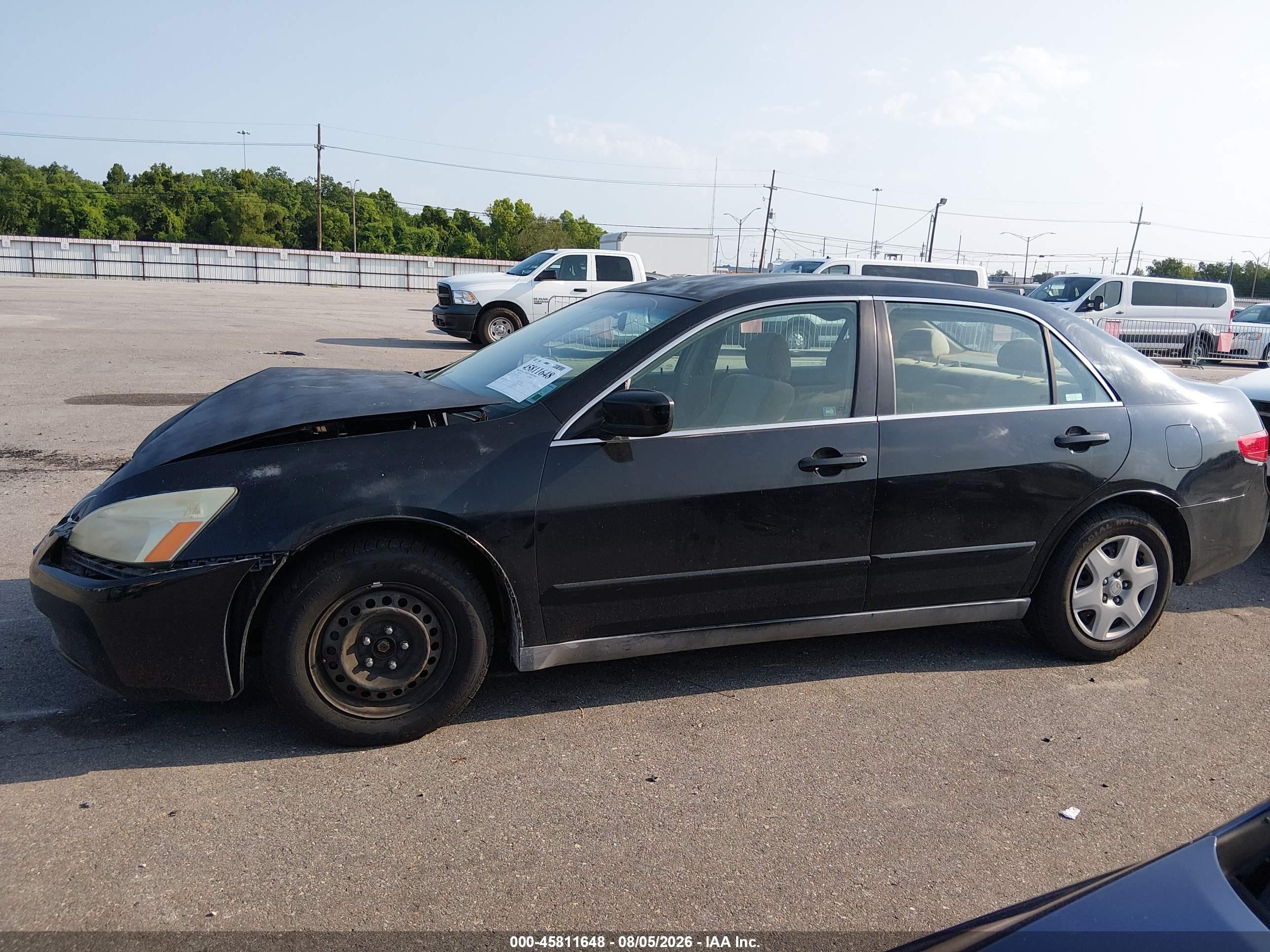 2005 Honda Accord 2.4 Lx Черный vin: 1HGCM56475A174028