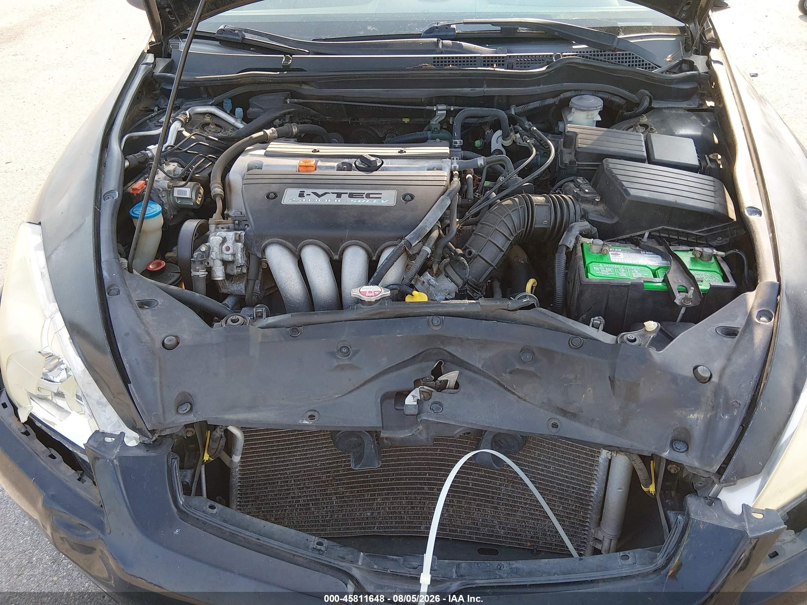 2005 Honda Accord 2.4 Lx Черный vin: 1HGCM56475A174028