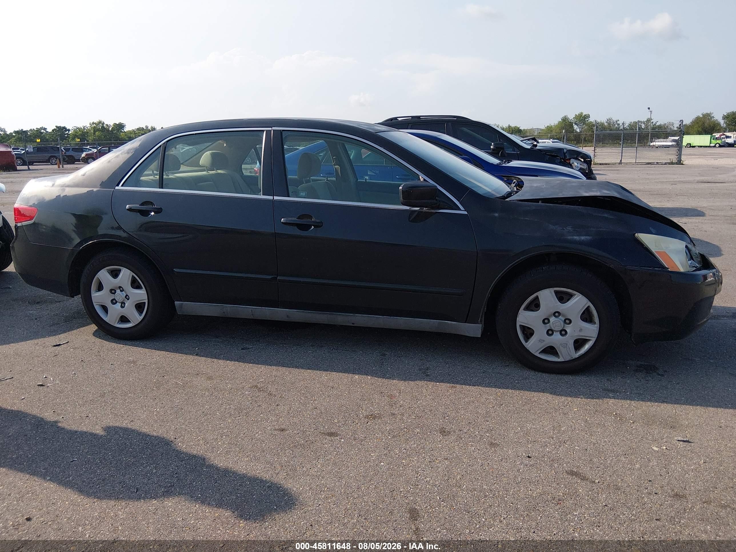 2005 Honda Accord 2.4 Lx Черный vin: 1HGCM56475A174028