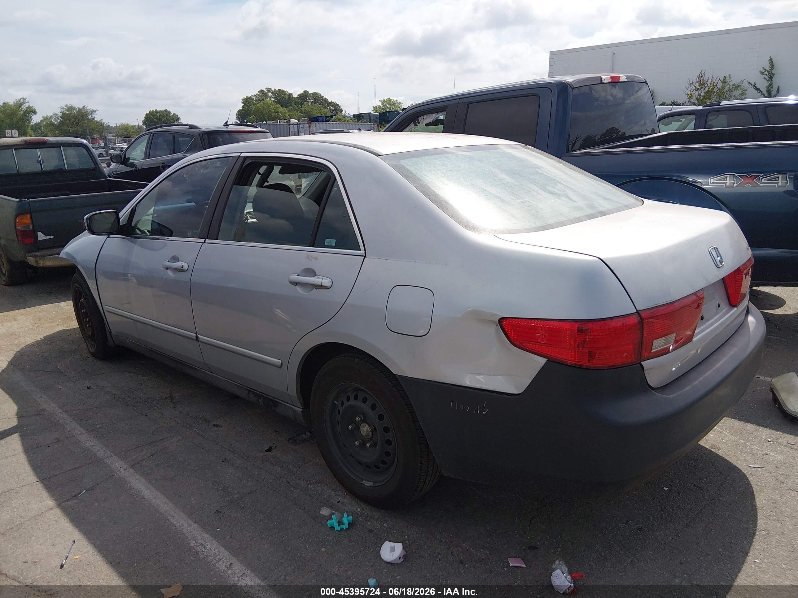 2005 Honda Accord 2.4 Lx Silver vin: 1HGCM56475A183909