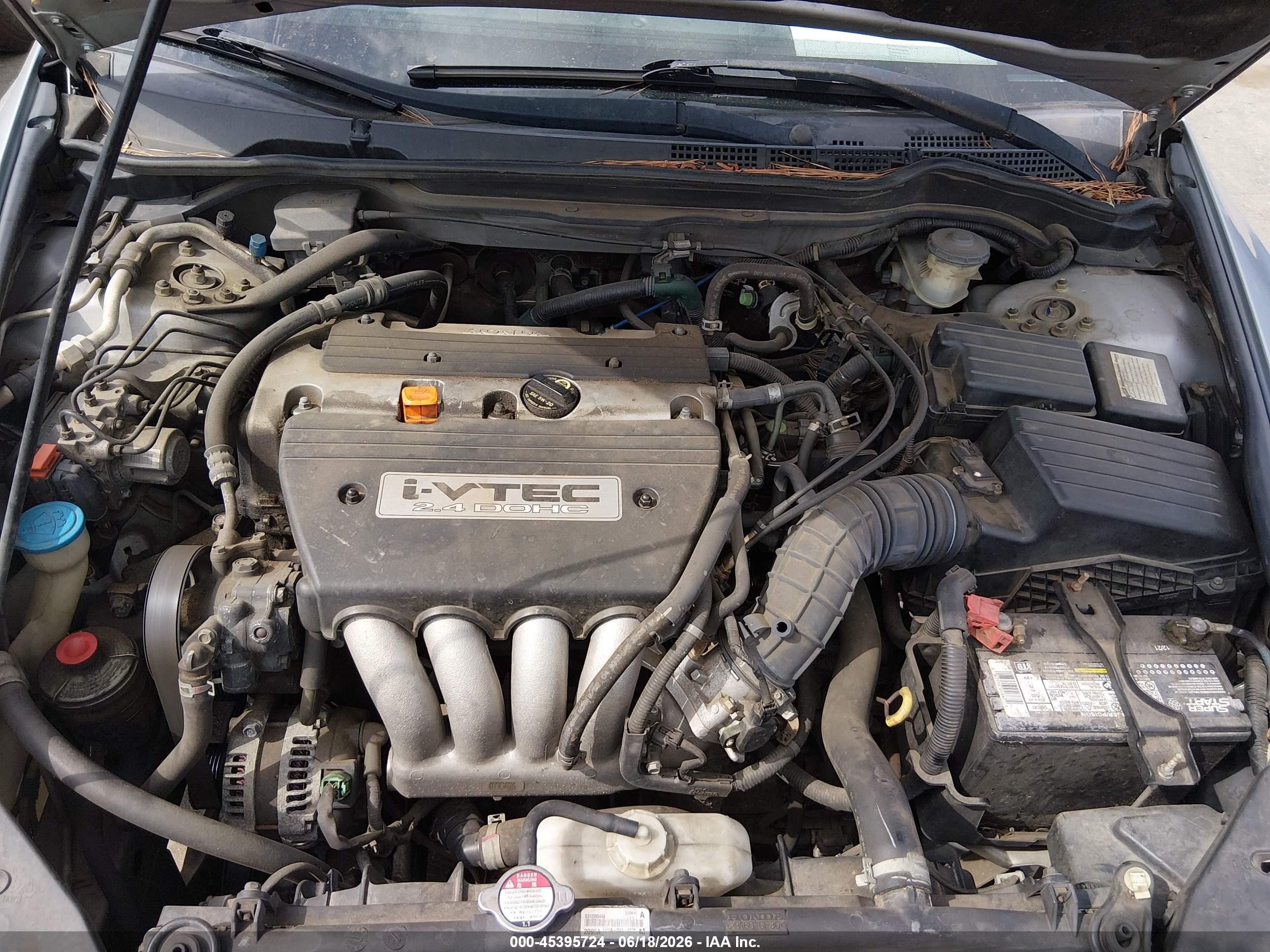 2005 Honda Accord 2.4 Lx Silver vin: 1HGCM56475A183909