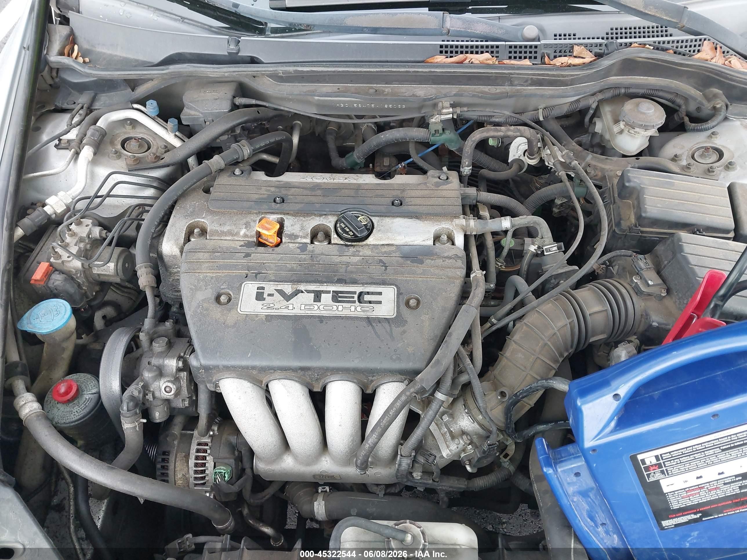 2005 Honda Accord 2.4 Lx Silver vin: 1HGCM56475A185062