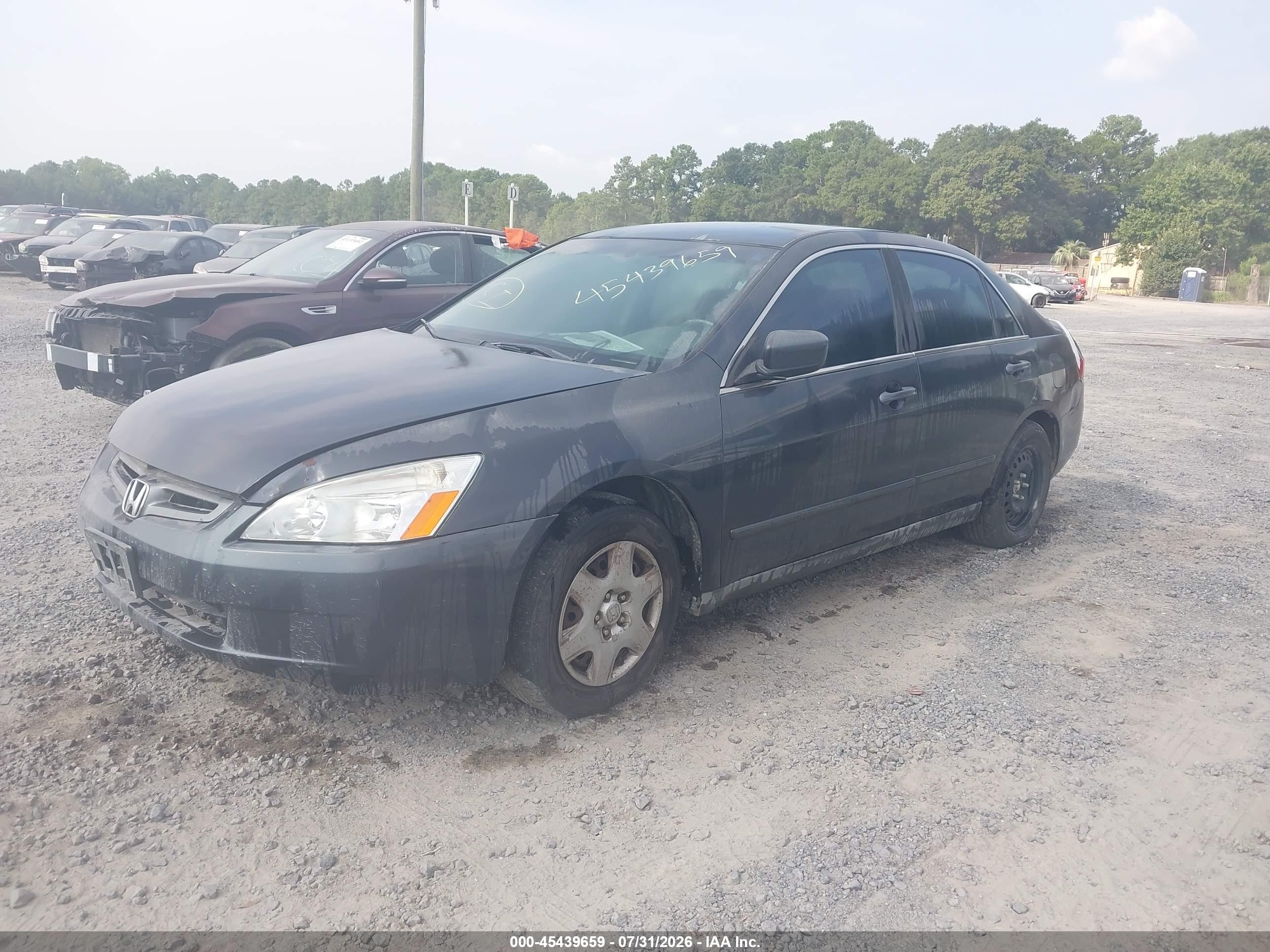 2005 Honda Accord 2.4 Lx Gray vin: 1HGCM56475A193453