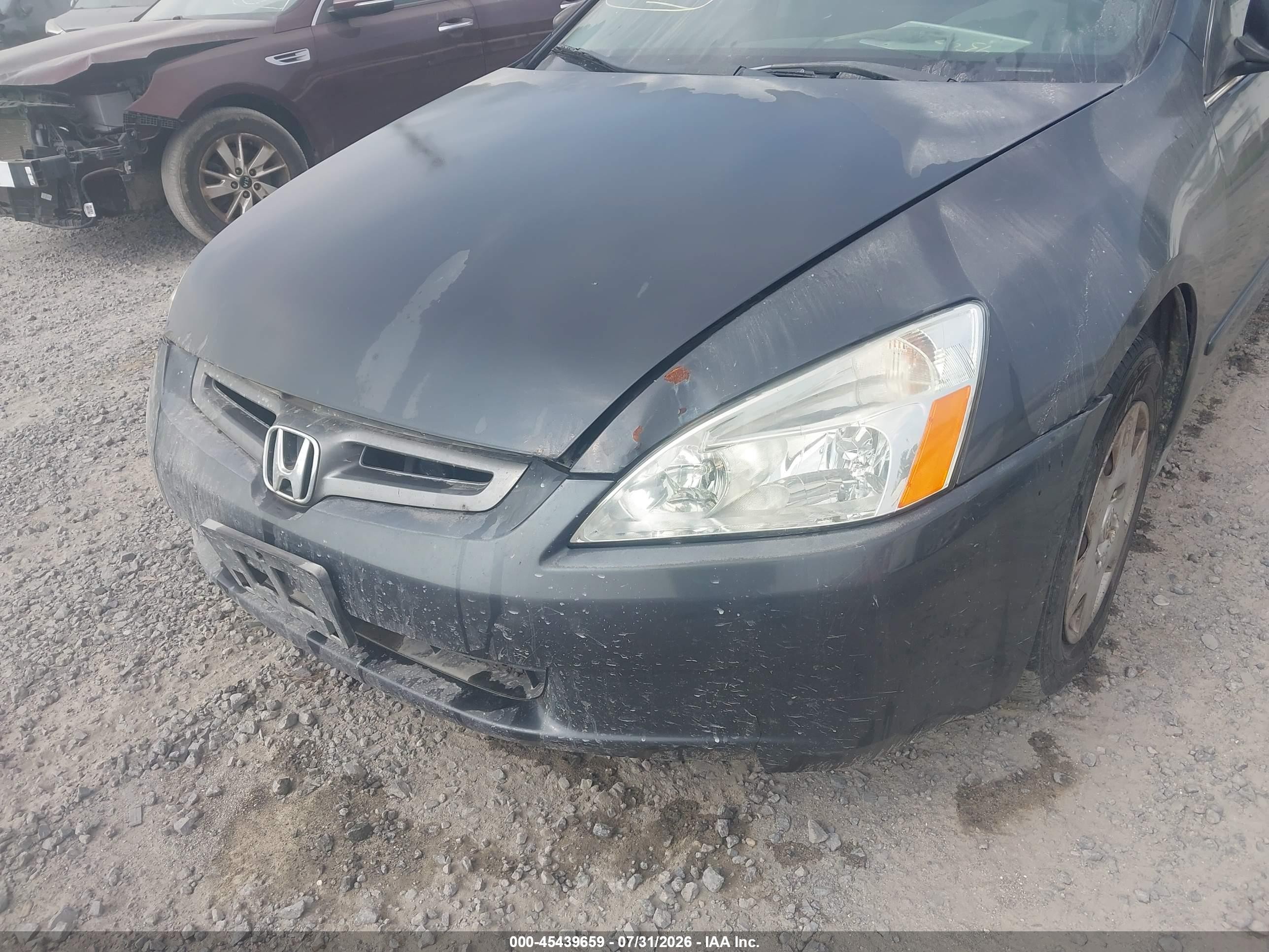 2005 Honda Accord 2.4 Lx Gray vin: 1HGCM56475A193453