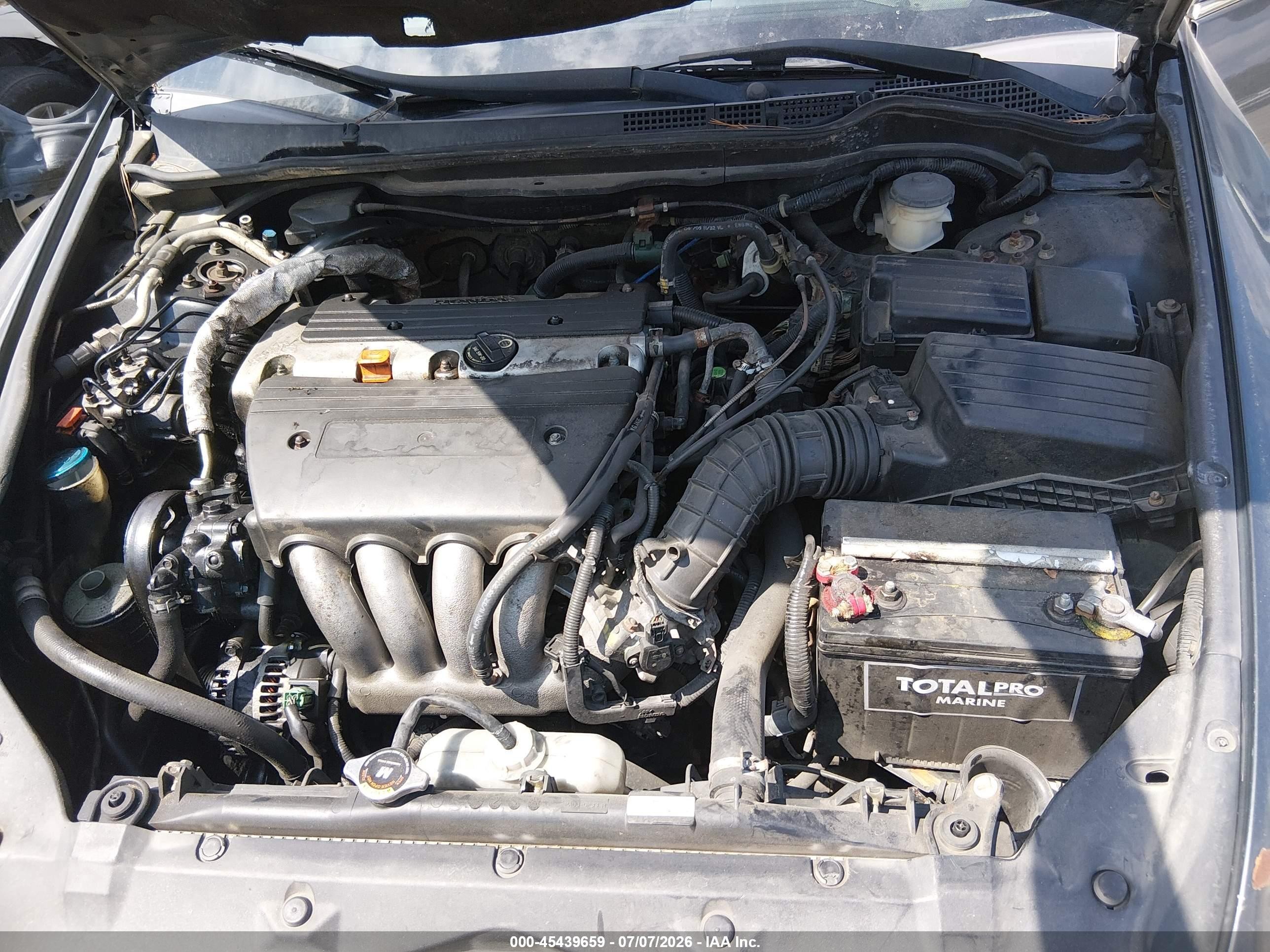 2005 Honda Accord 2.4 Lx Gray vin: 1HGCM56475A193453