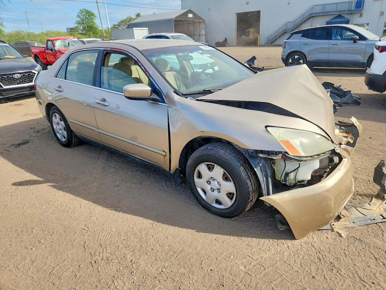 2005 Honda Accord Lx Beige vin: 1HGCM56475A806266