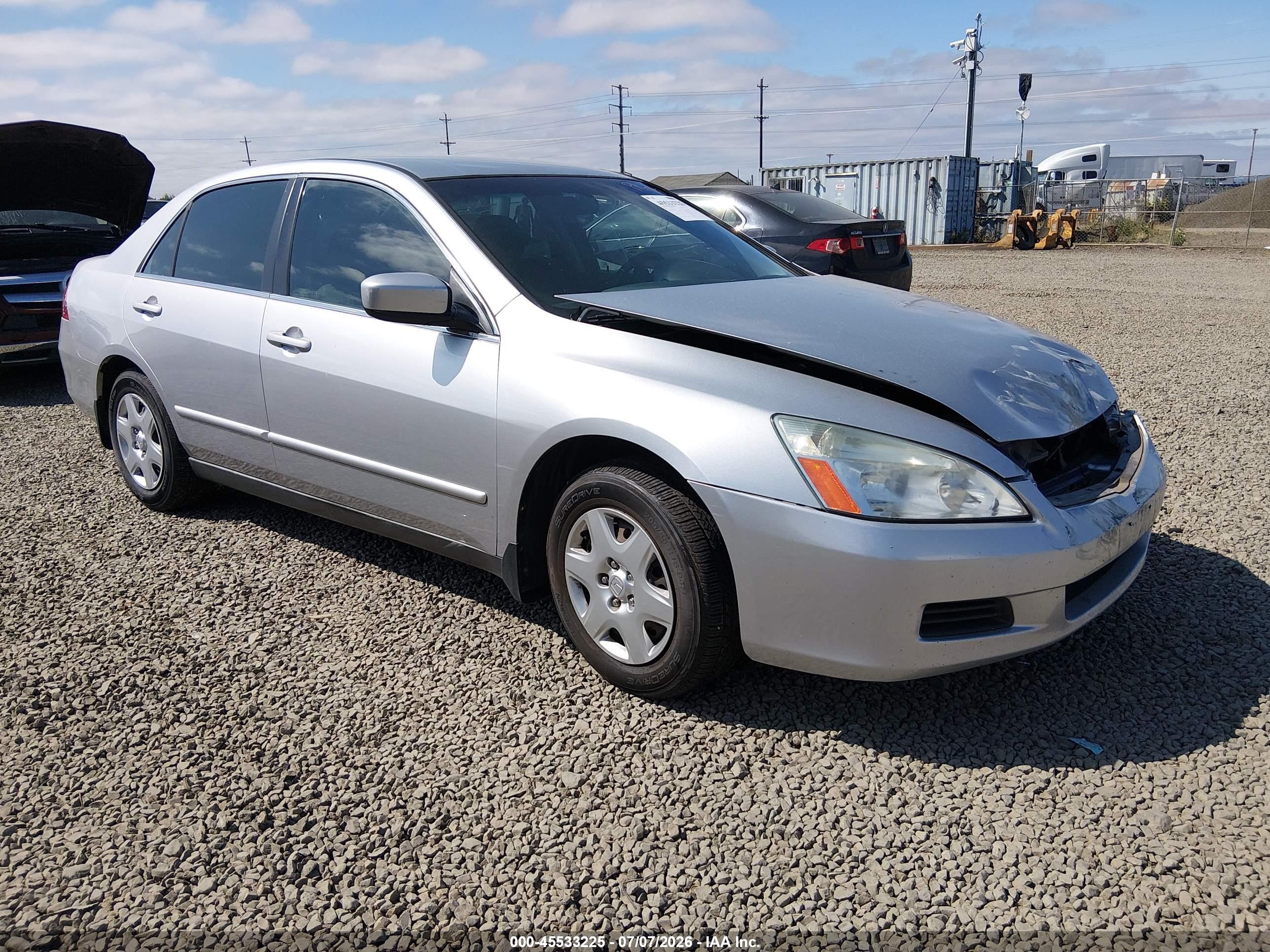 2006 Honda Accord 2.4 Lx Серебряный vin: 1HGCM56476A146571