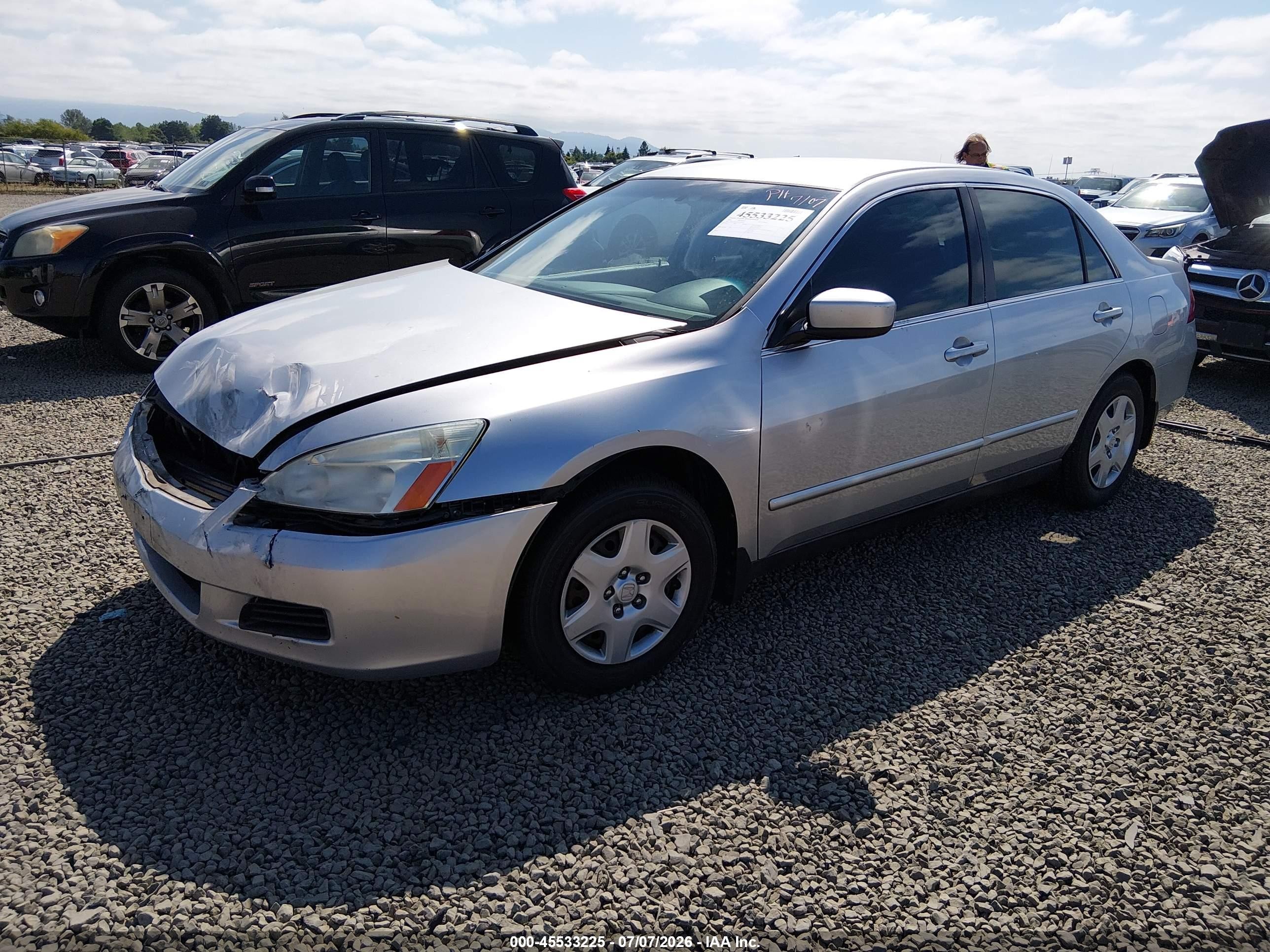 2006 Honda Accord 2.4 Lx Silver vin: 1HGCM56476A146571