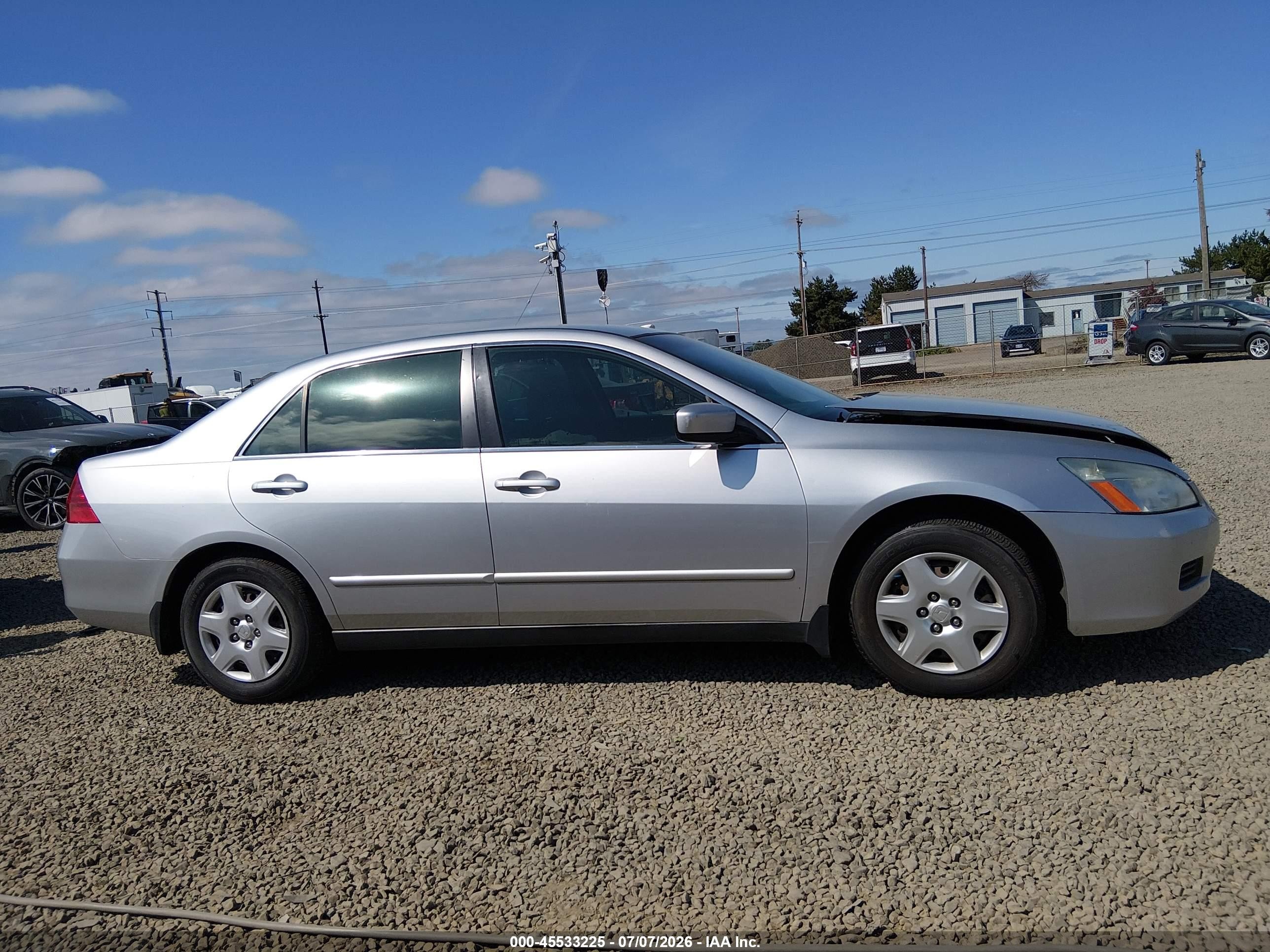 2006 Honda Accord 2.4 Lx Silver vin: 1HGCM56476A146571