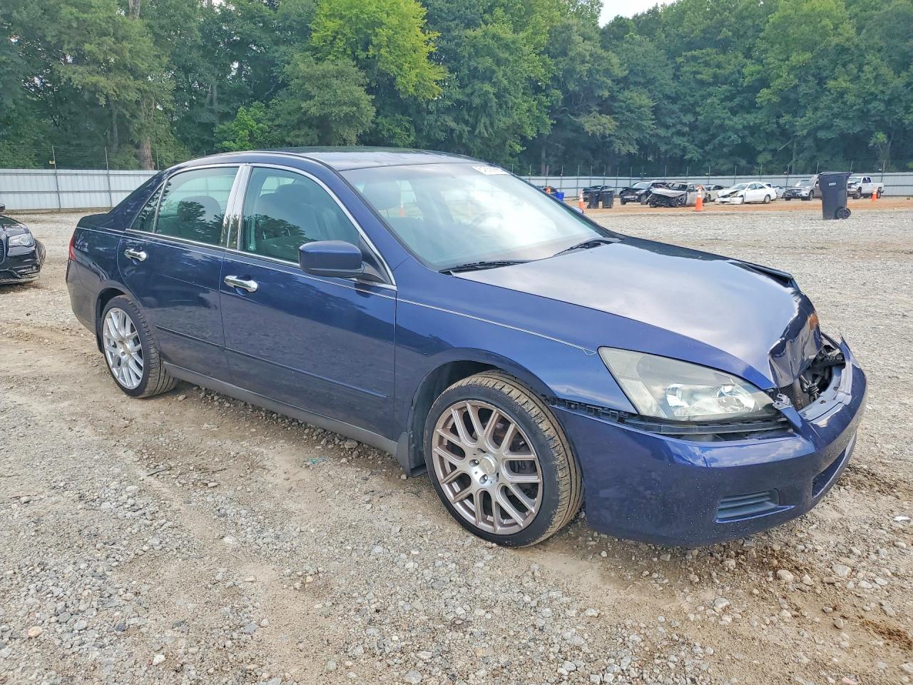 2006 Honda Accord Lx Blue vin: 1HGCM56476A173981