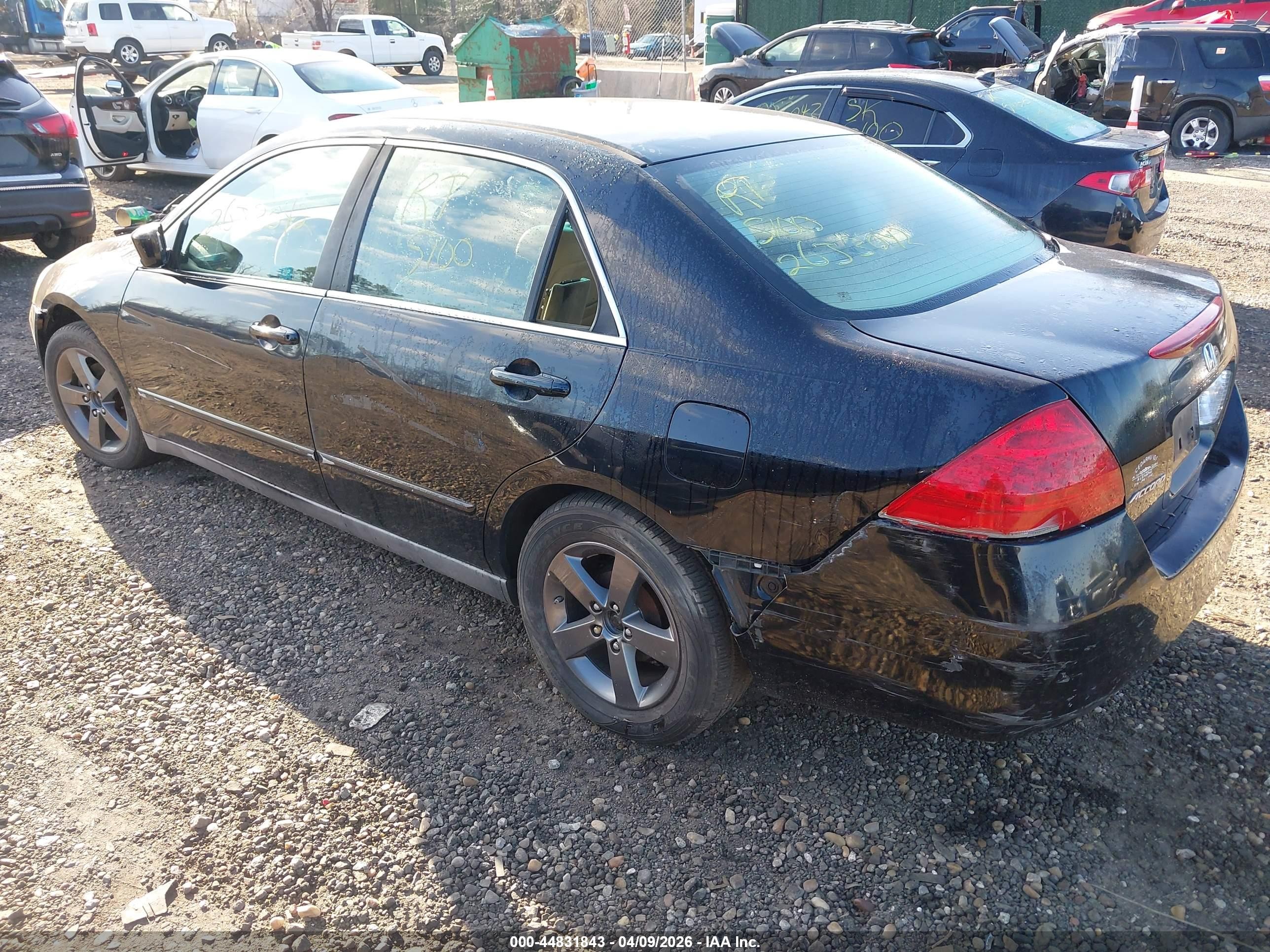 2006 Honda Accord 2.4 Lx Черный vin: 1HGCM56476A174791