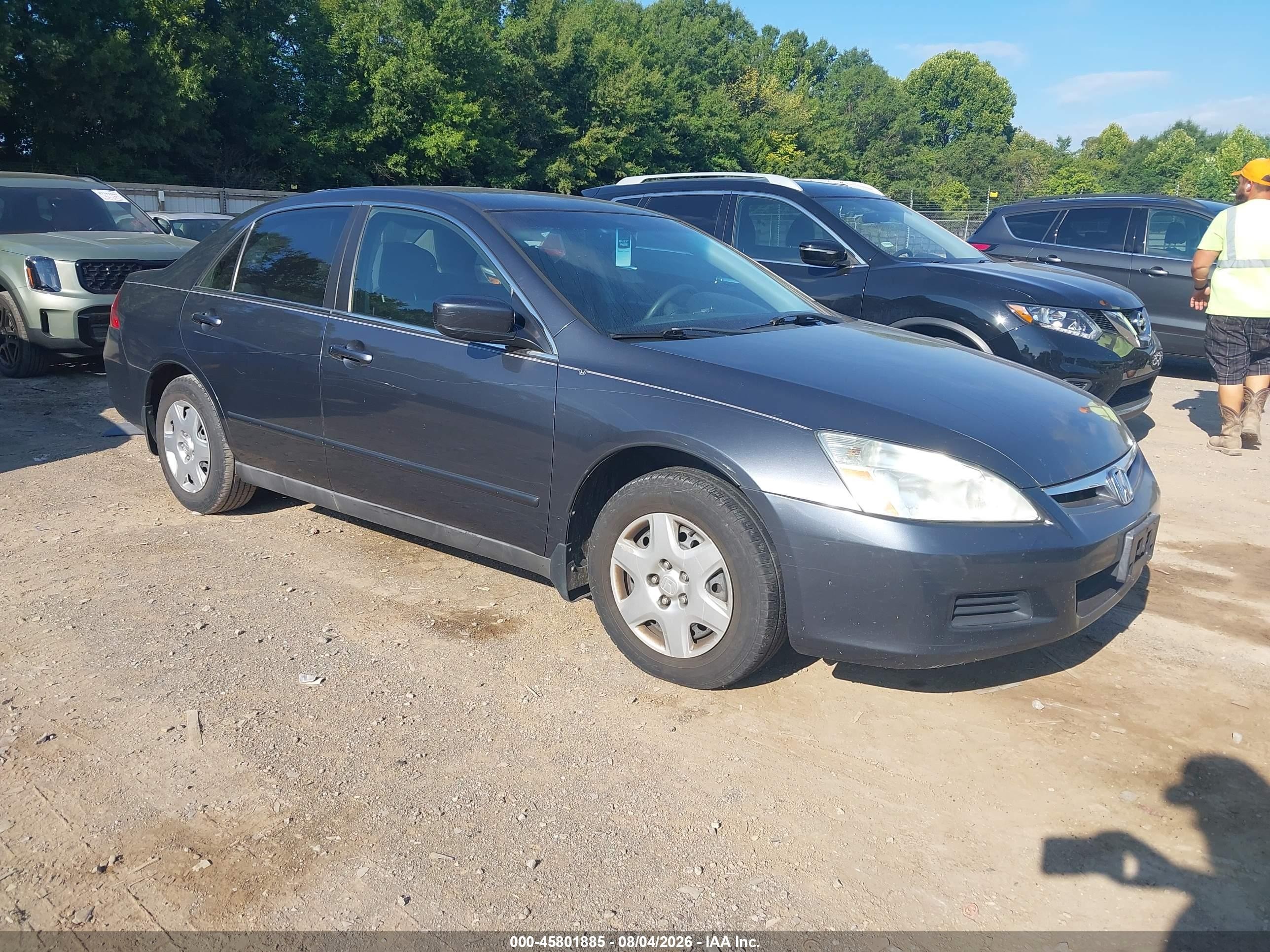 2007 Honda Accord 2.4 Lx Gray vin: 1HGCM56477A043183