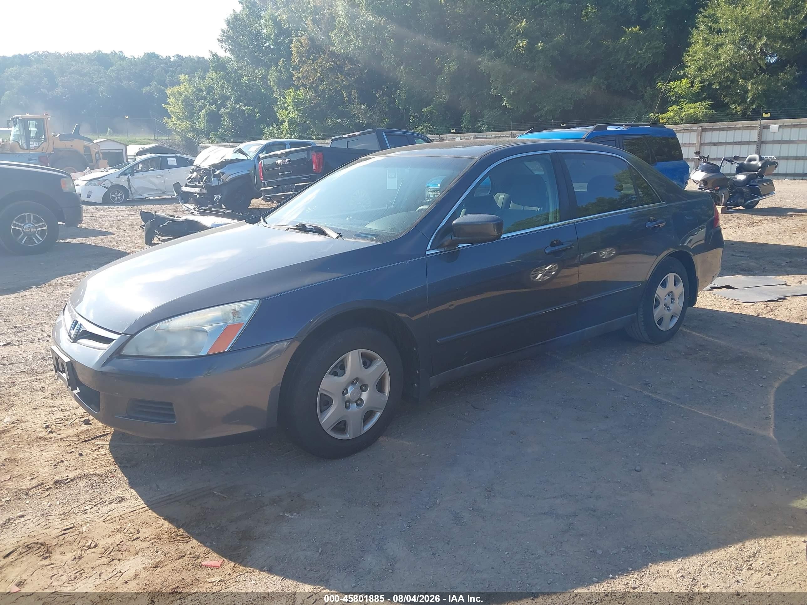 2007 Honda Accord 2.4 Lx Gray vin: 1HGCM56477A043183