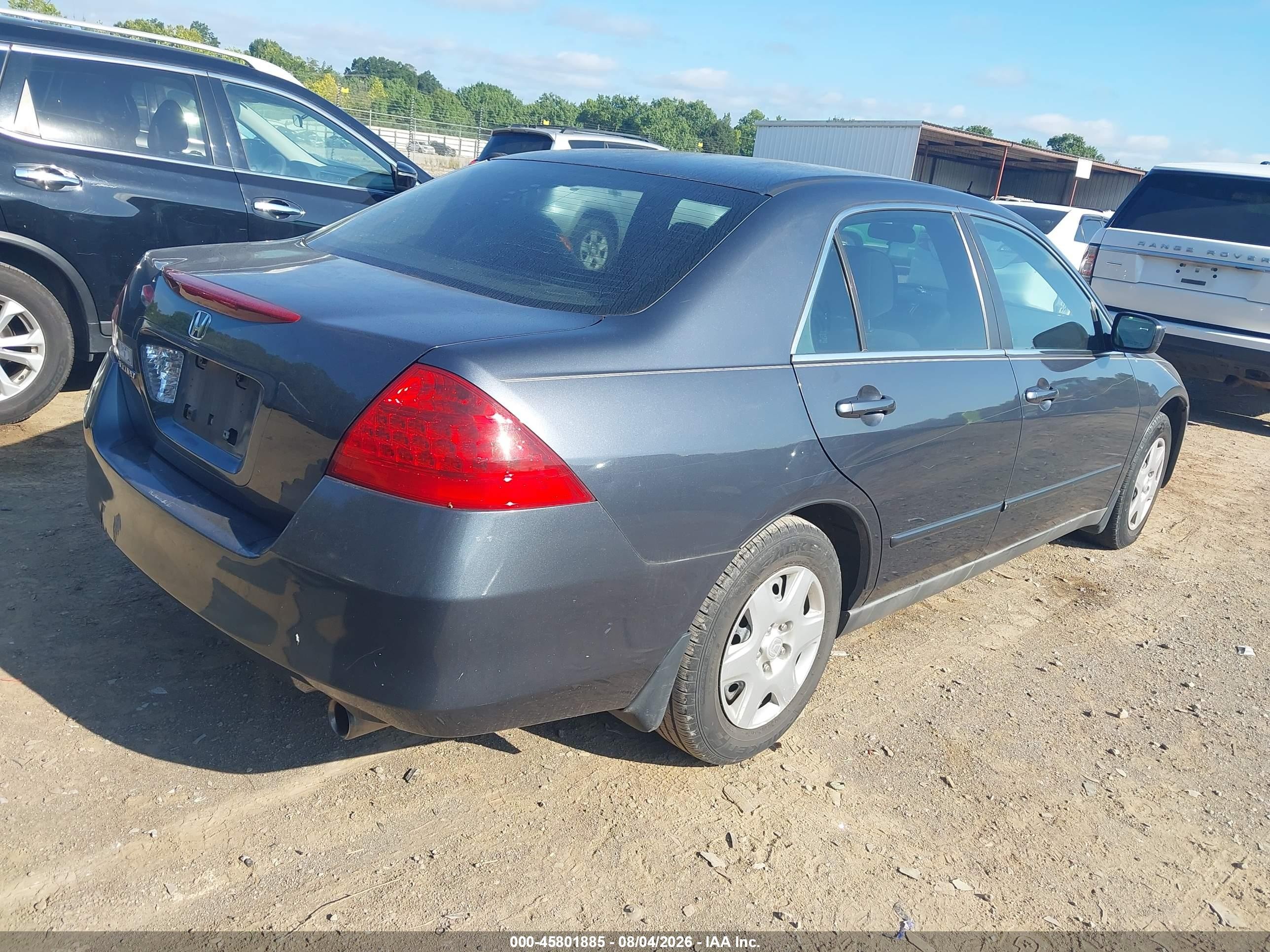 2007 Honda Accord 2.4 Lx Gray vin: 1HGCM56477A043183