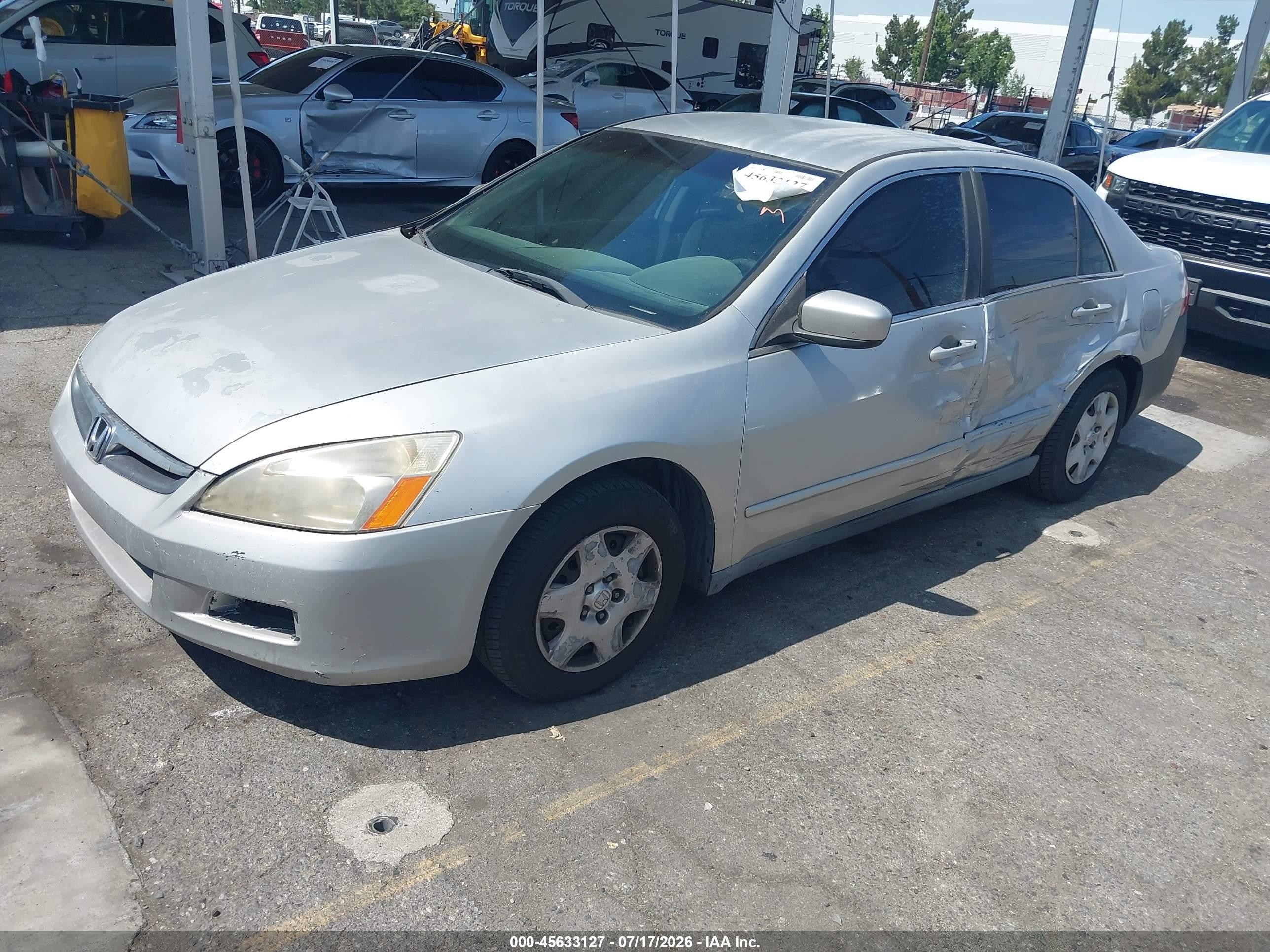 2007 Honda Accord 2.4 Lx Серебряный vin: 1HGCM56477A047654