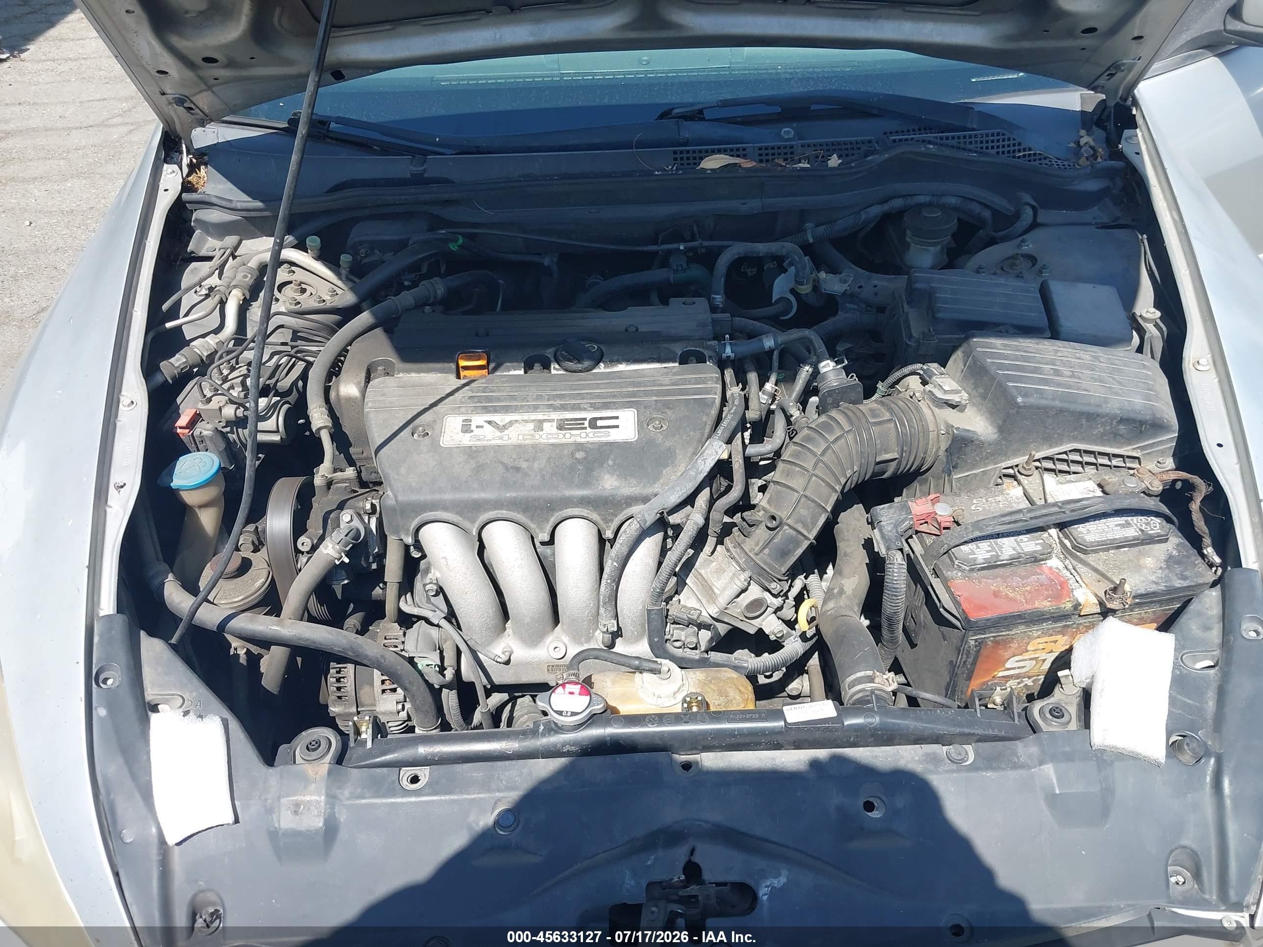 2007 Honda Accord 2.4 Lx Серебряный vin: 1HGCM56477A047654