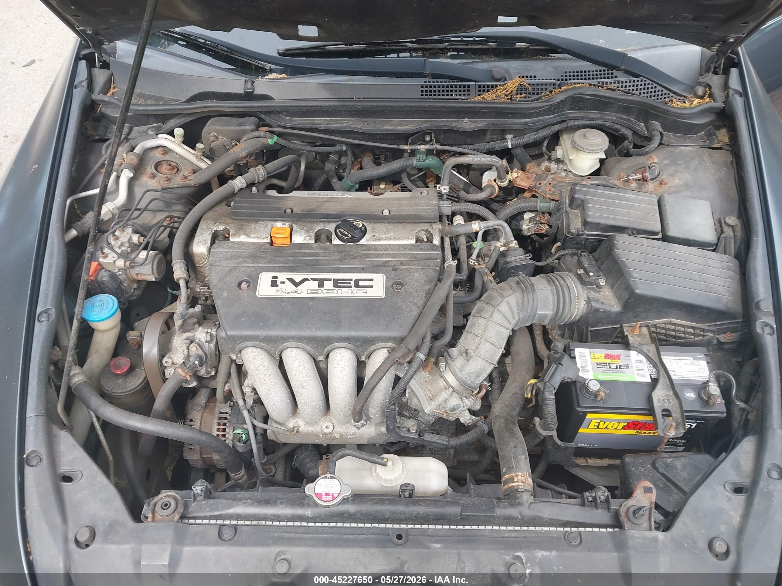 2007 Honda Accord 2.4 Lx Синий vin: 1HGCM56477A052465