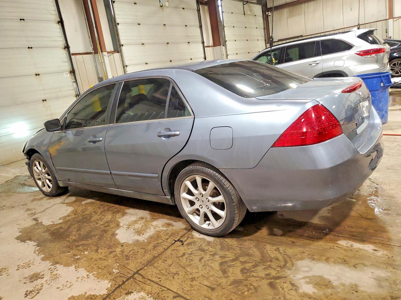 2007 Honda Accord Lx Blue vin: 1HGCM56477A141484