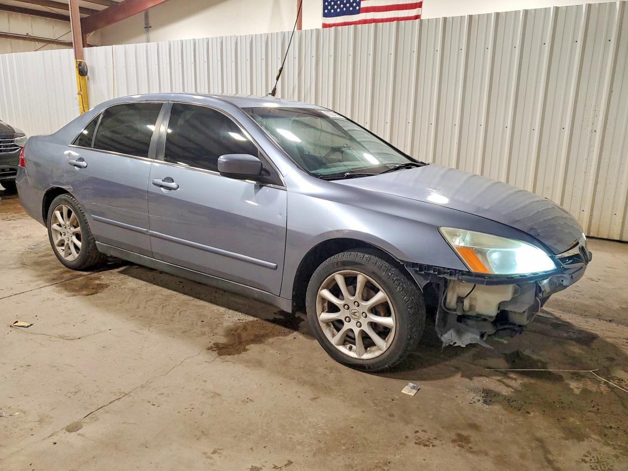 2007 Honda Accord Lx Blue vin: 1HGCM56477A141484