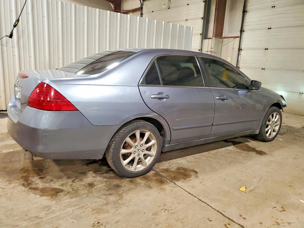 2007 Honda Accord Lx Blue vin: 1HGCM56477A141484