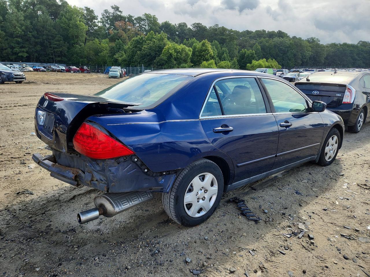 2007 Honda Accord Lx Blue vin: 1HGCM56477A157216