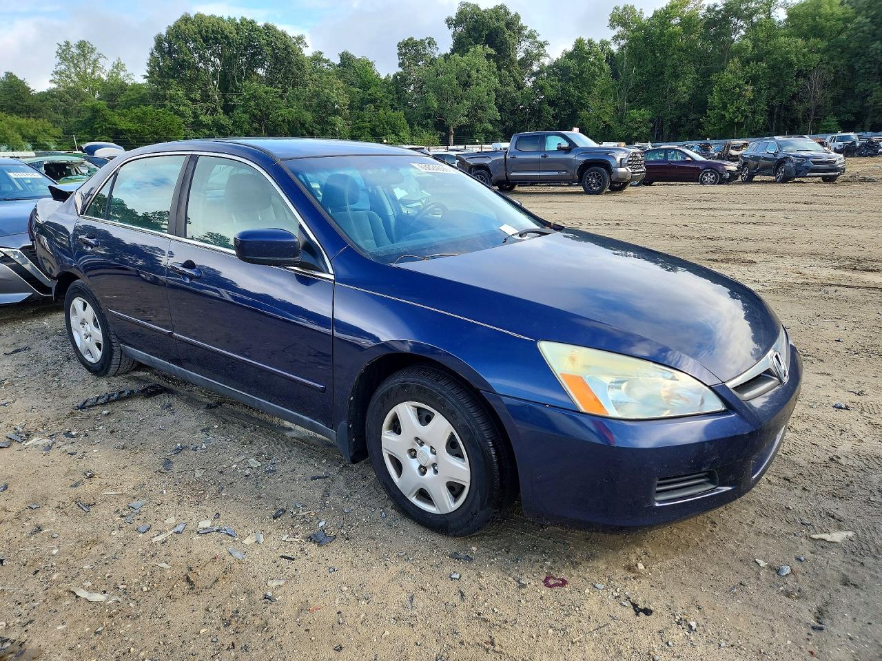 2007 Honda Accord Lx Blue vin: 1HGCM56477A157216