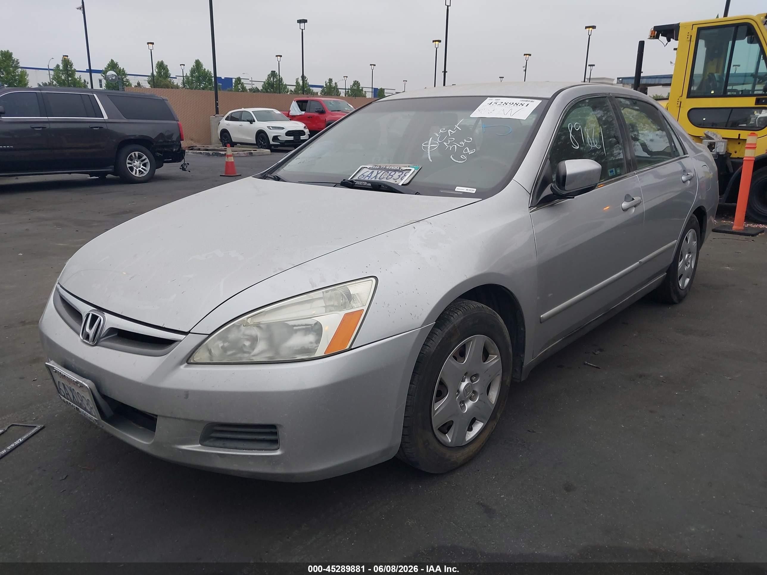 2007 Honda Accord 2.4 Lx Silver vin: 1HGCM56477A202168
