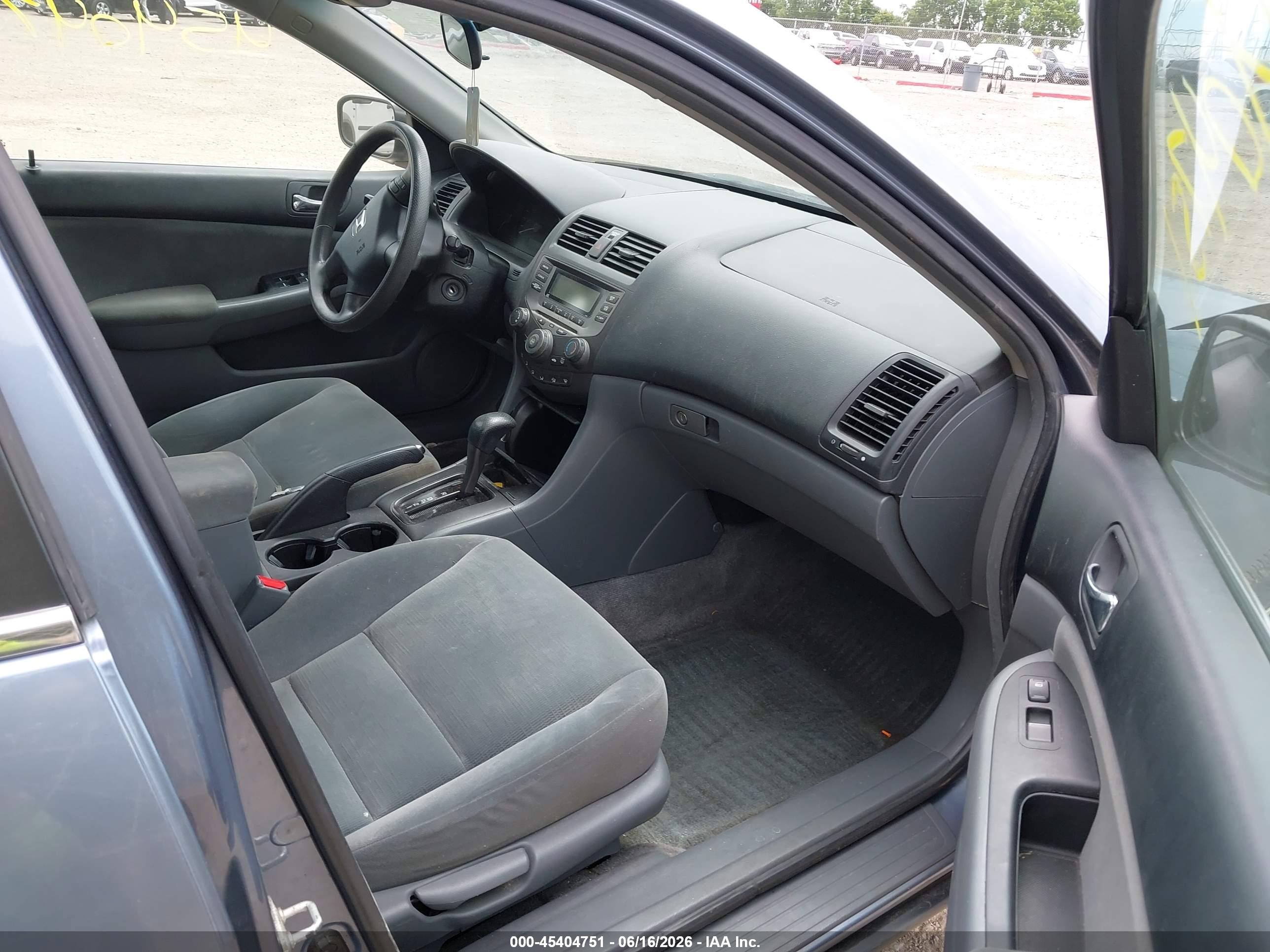 2007 Honda Accord 2.4 Lx Blue vin: 1HGCM56477A205667