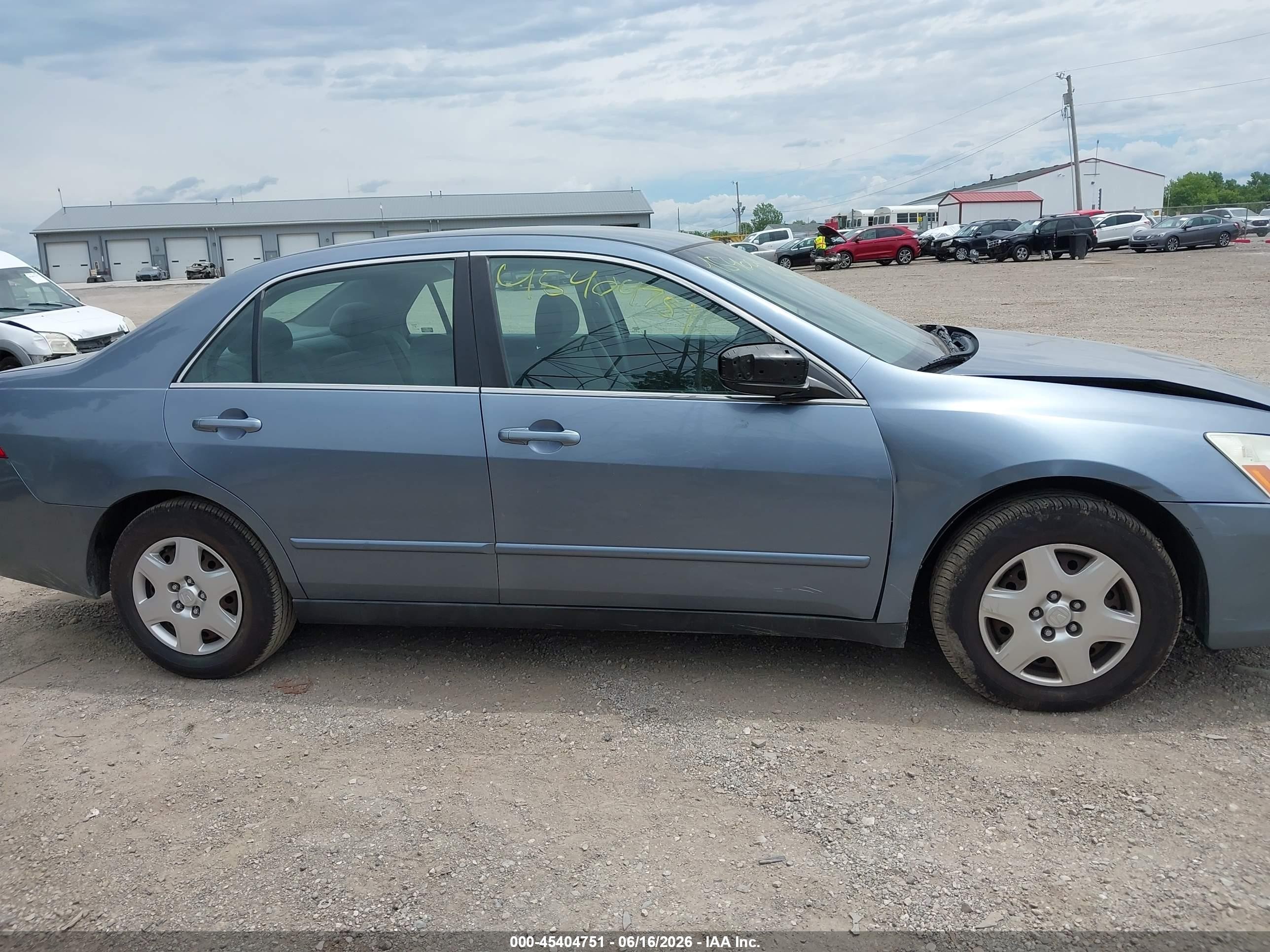 2007 Honda Accord 2.4 Lx Blue vin: 1HGCM56477A205667