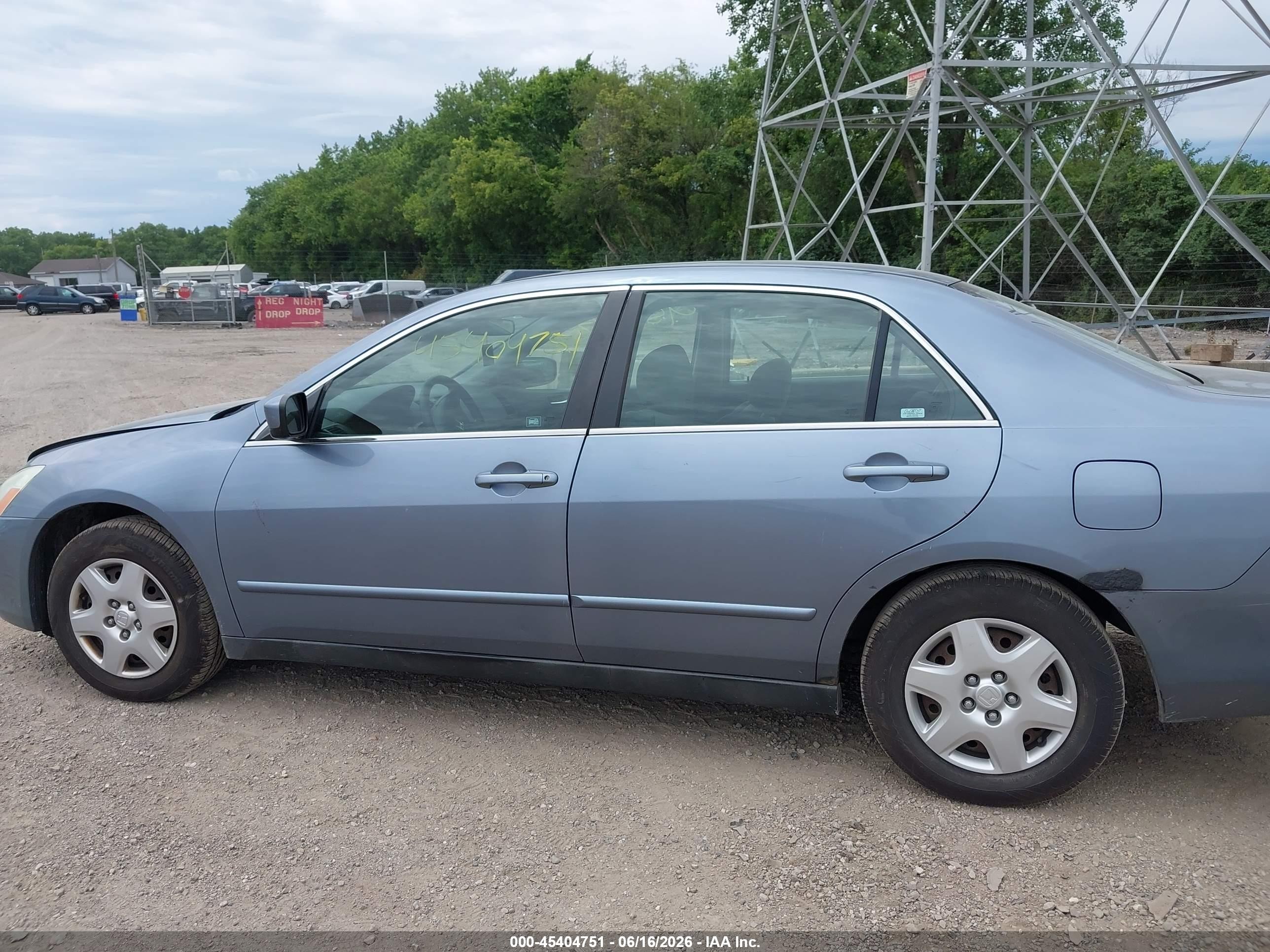 2007 Honda Accord 2.4 Lx Blue vin: 1HGCM56477A205667