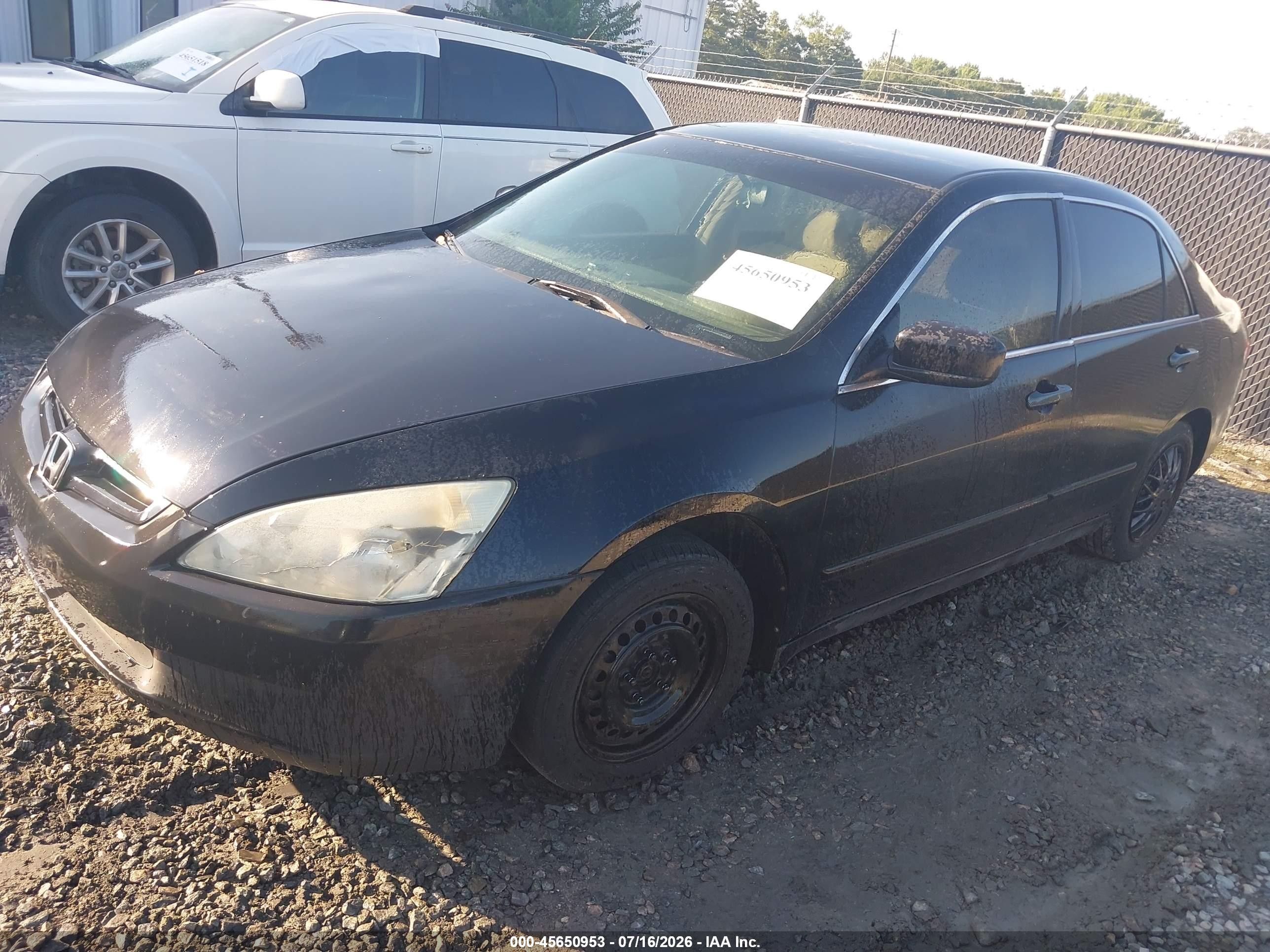2003 Honda Accord 2.4 Lx Черный vin: 1HGCM56483A068961