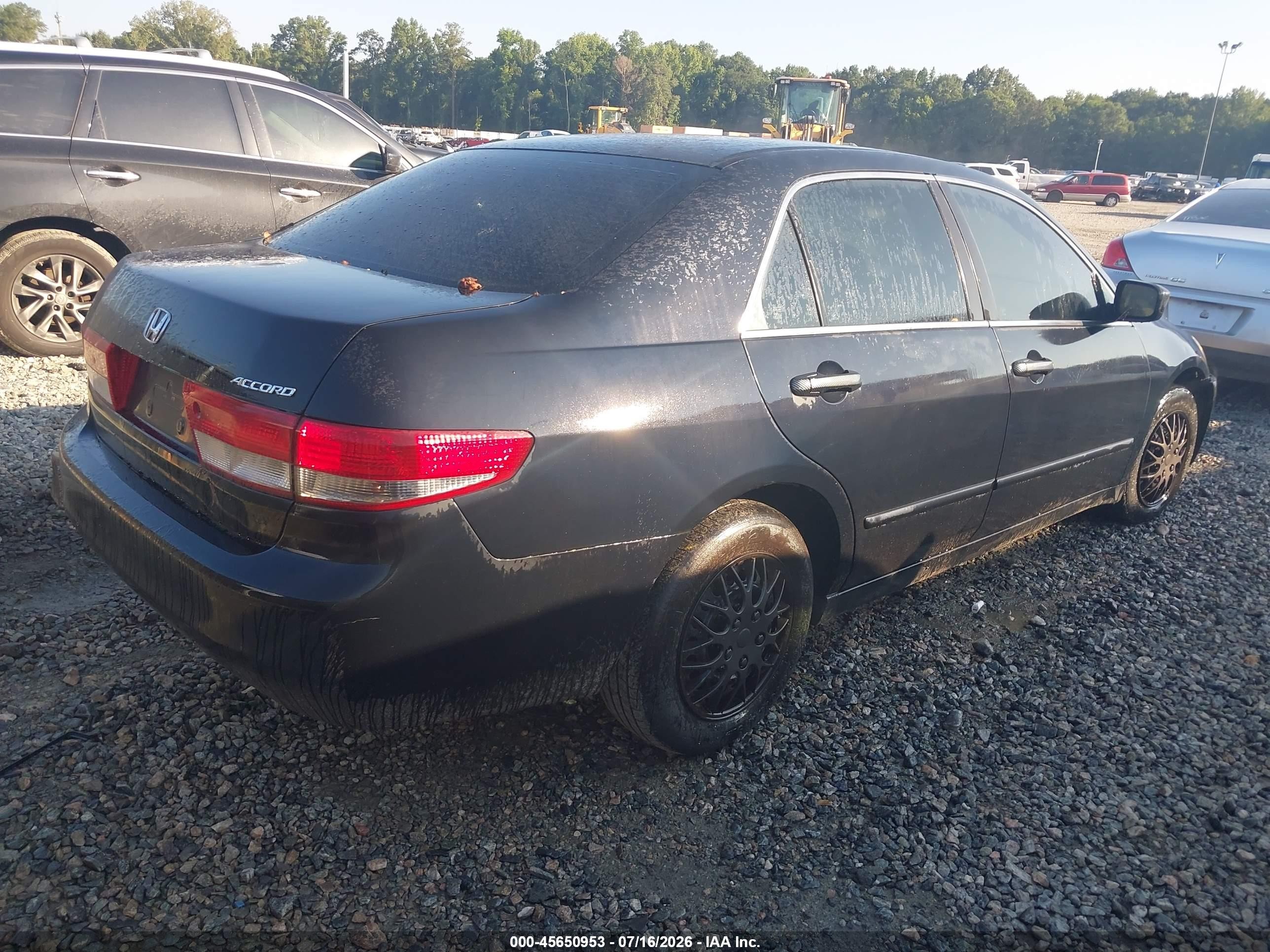 2003 Honda Accord 2.4 Lx Черный vin: 1HGCM56483A068961