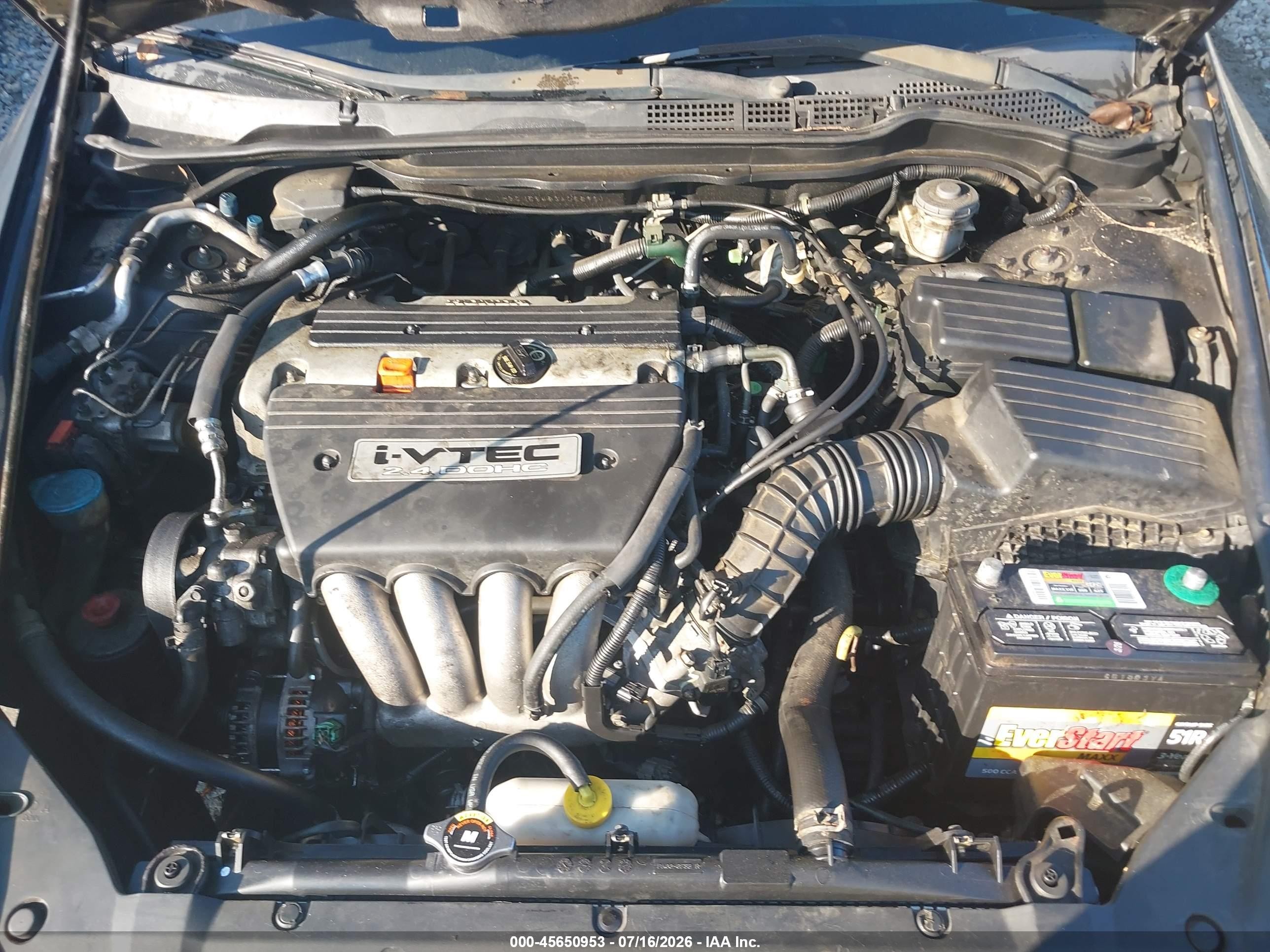 2003 Honda Accord 2.4 Lx Черный vin: 1HGCM56483A068961