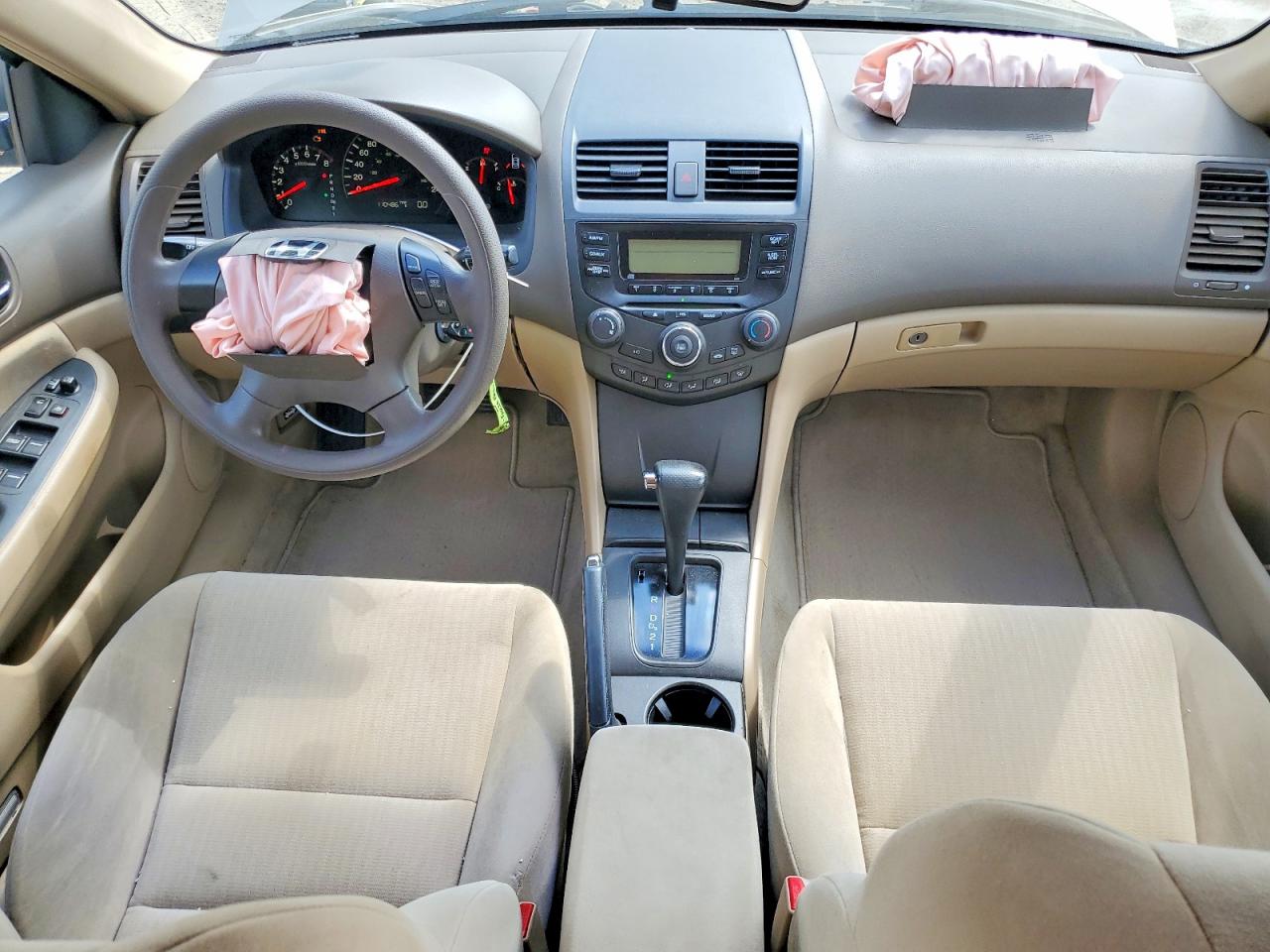 2003 Honda Accord Lx Cream vin: 1HGCM56483A819413