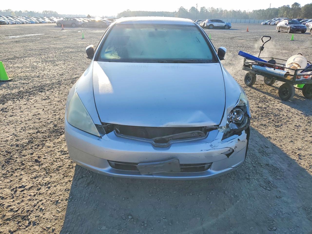 2004 Honda Accord Lx Silver vin: 1HGCM56484A060747