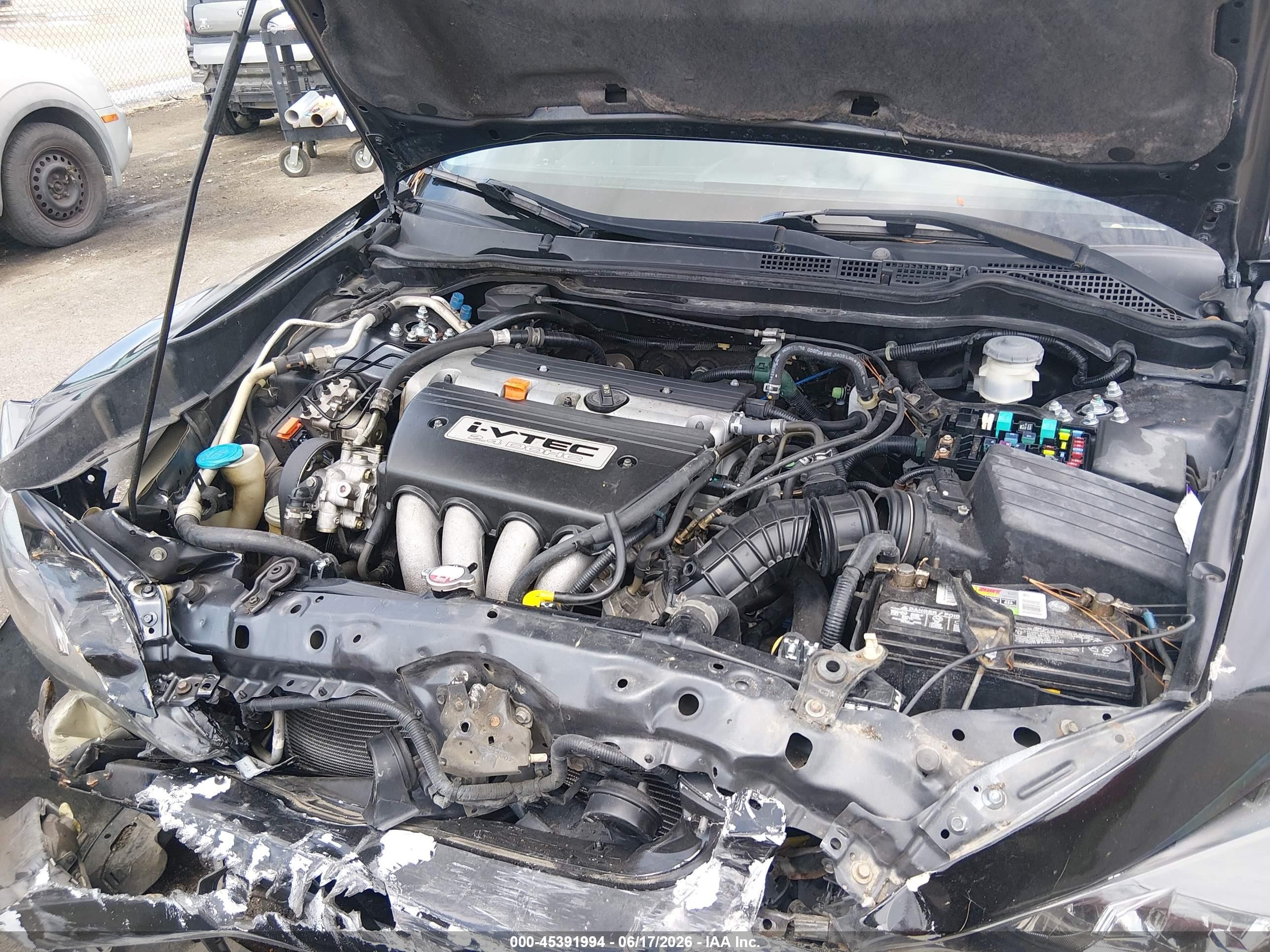 2004 Honda Accord 2.4 Lx Black vin: 1HGCM56484A166356