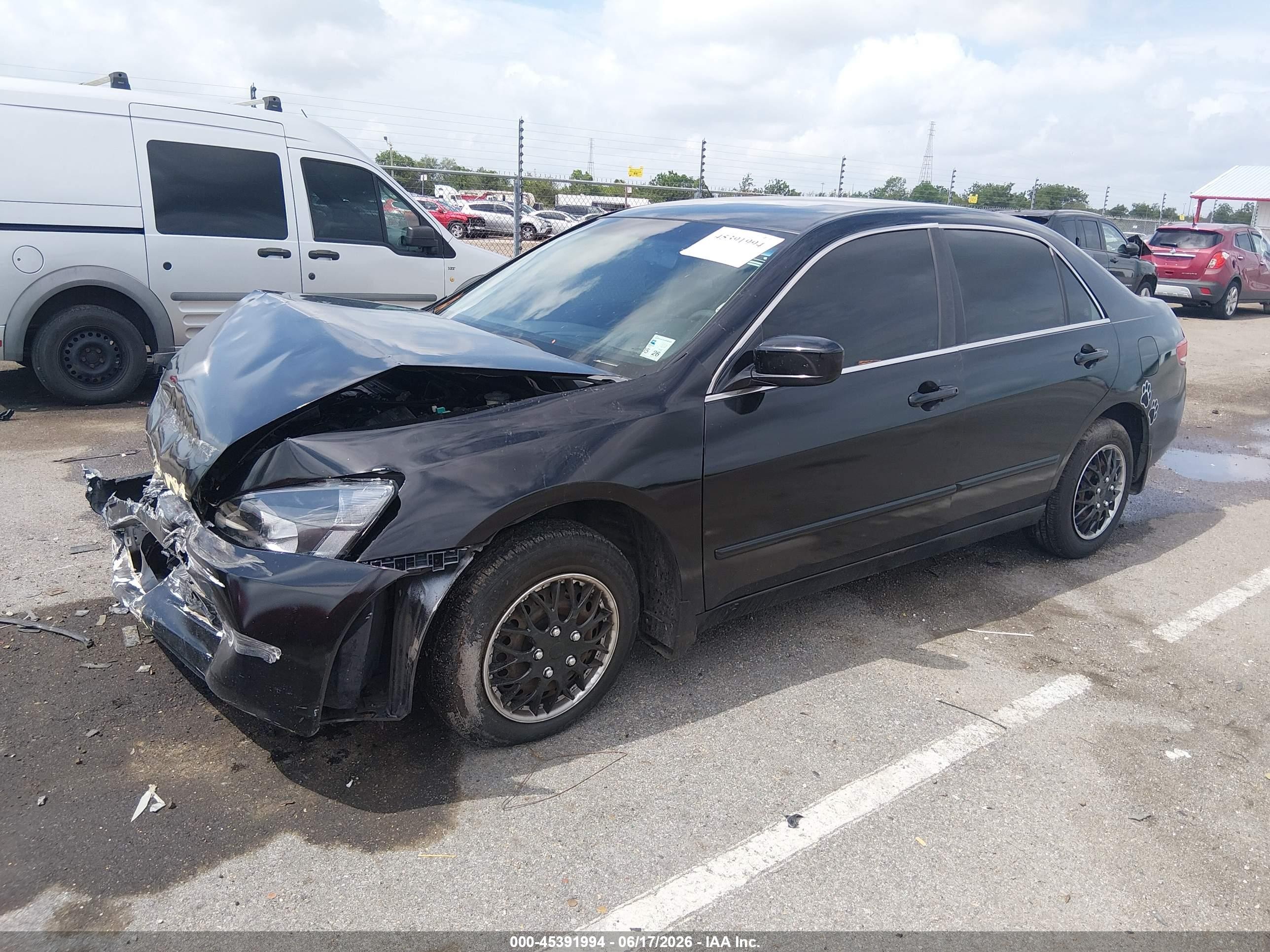 2004 Honda Accord 2.4 Lx Black vin: 1HGCM56484A166356