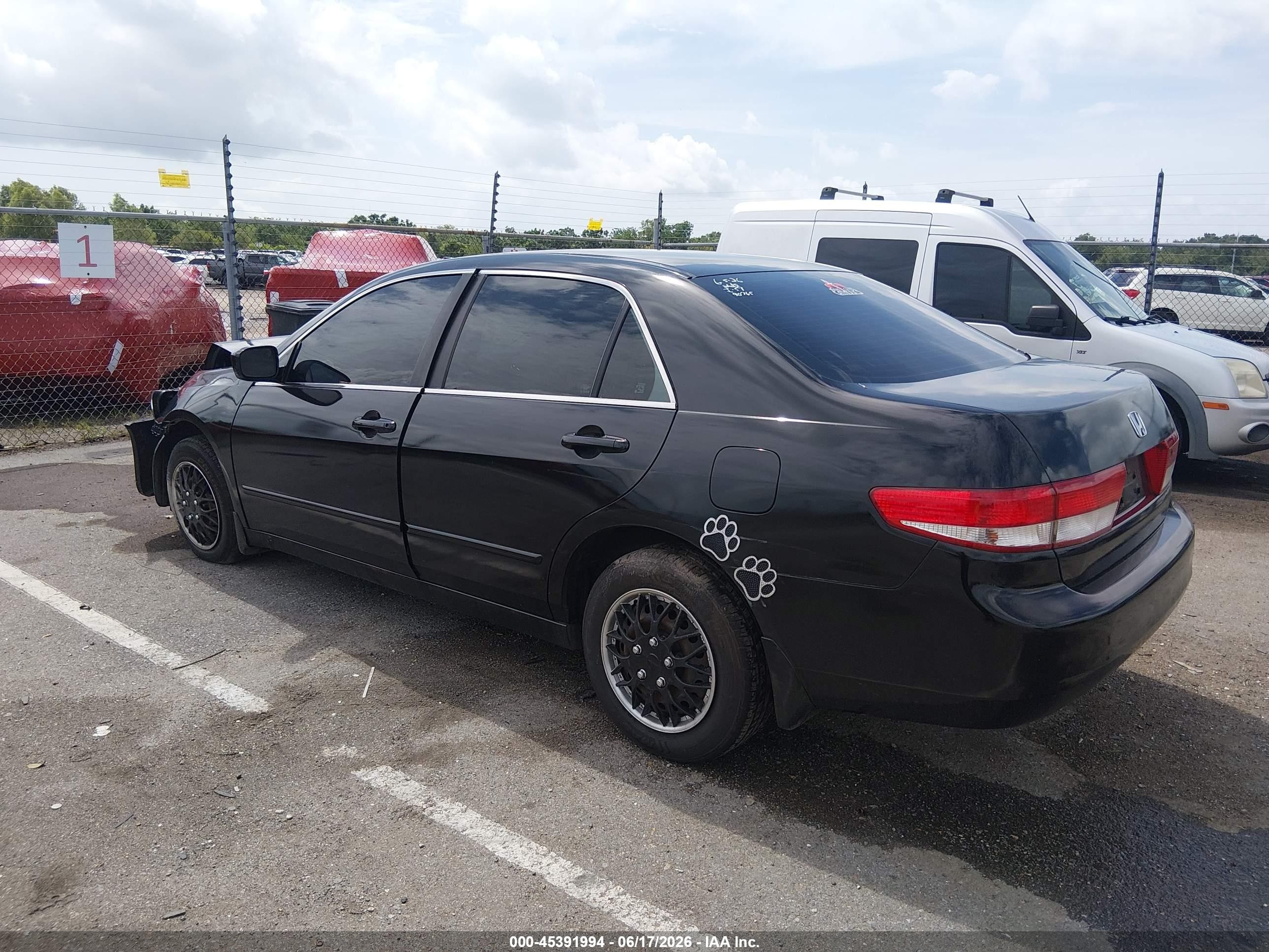 2004 Honda Accord 2.4 Lx Black vin: 1HGCM56484A166356