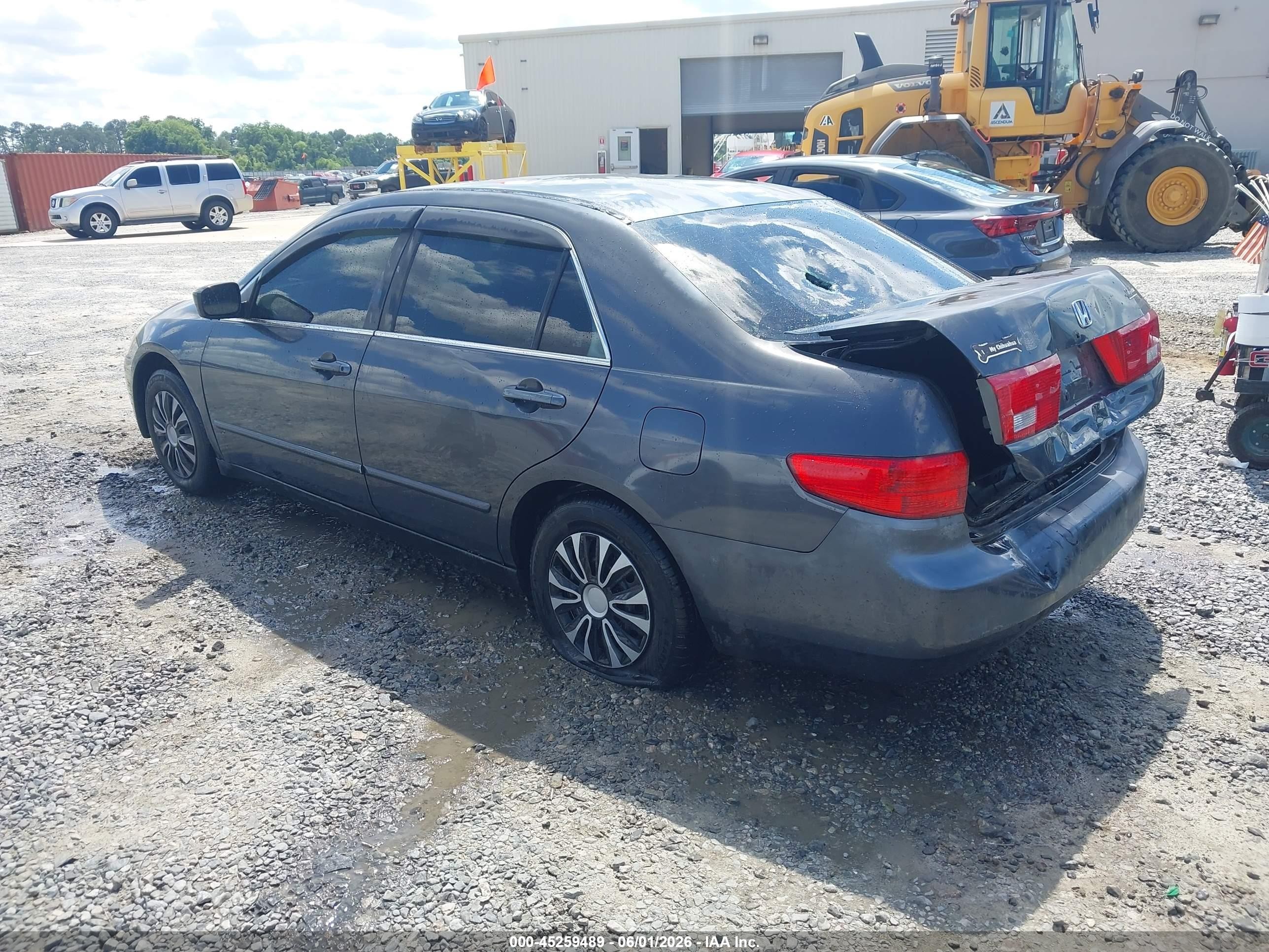 2005 Honda Accord 2.4 Lx Gray vin: 1HGCM56485A005099