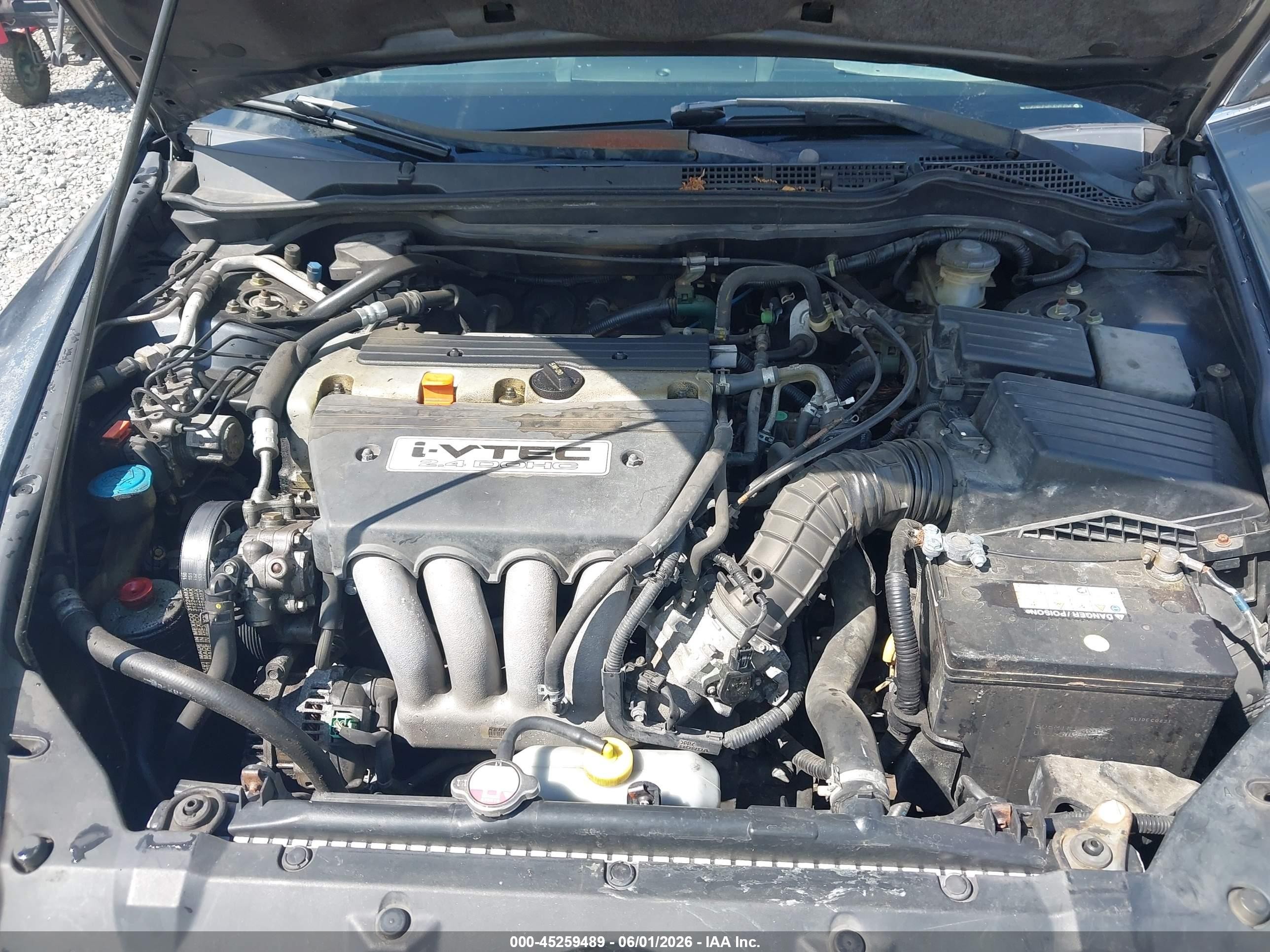 2005 Honda Accord 2.4 Lx Gray vin: 1HGCM56485A005099