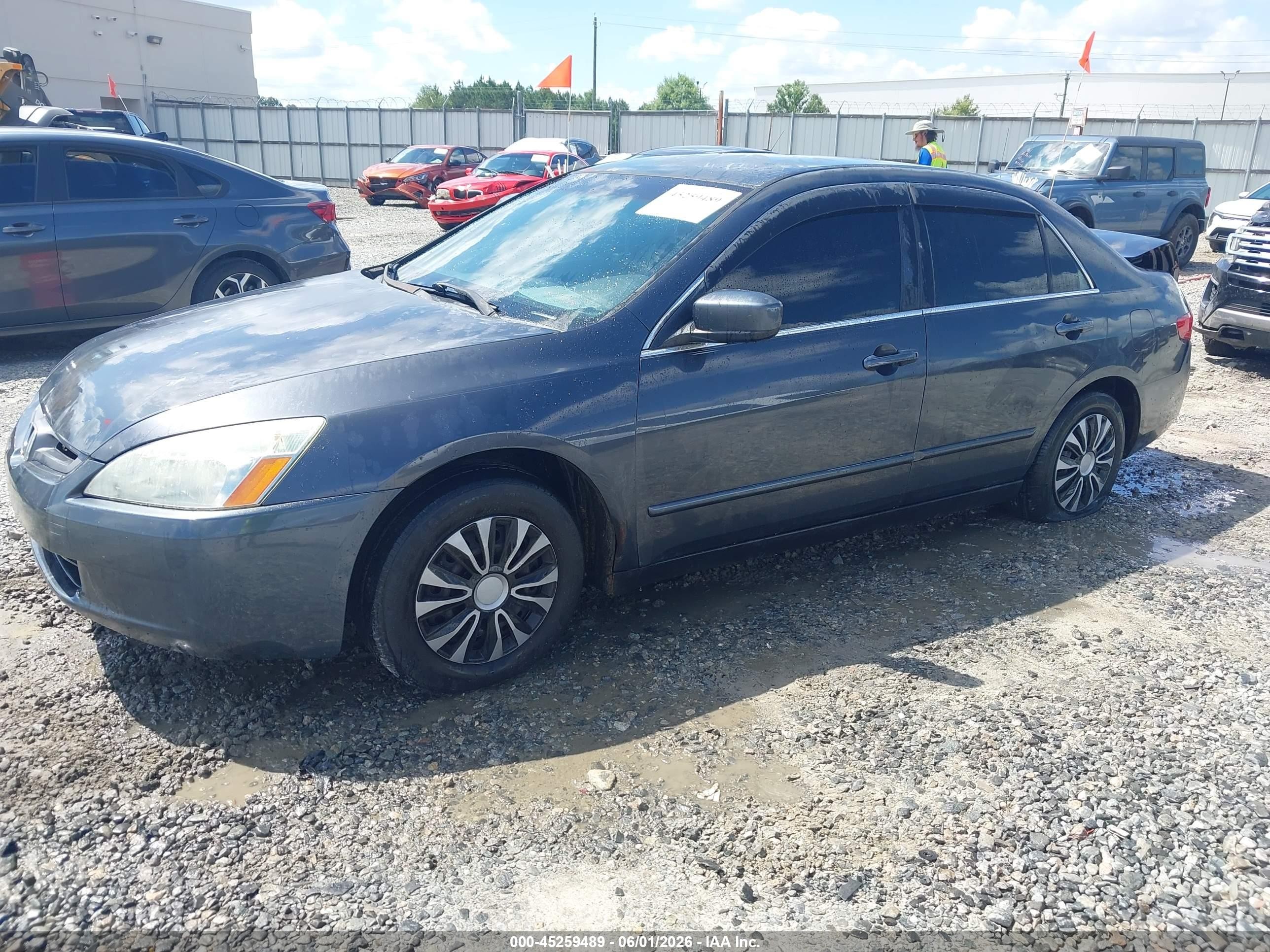 2005 Honda Accord 2.4 Lx Gray vin: 1HGCM56485A005099