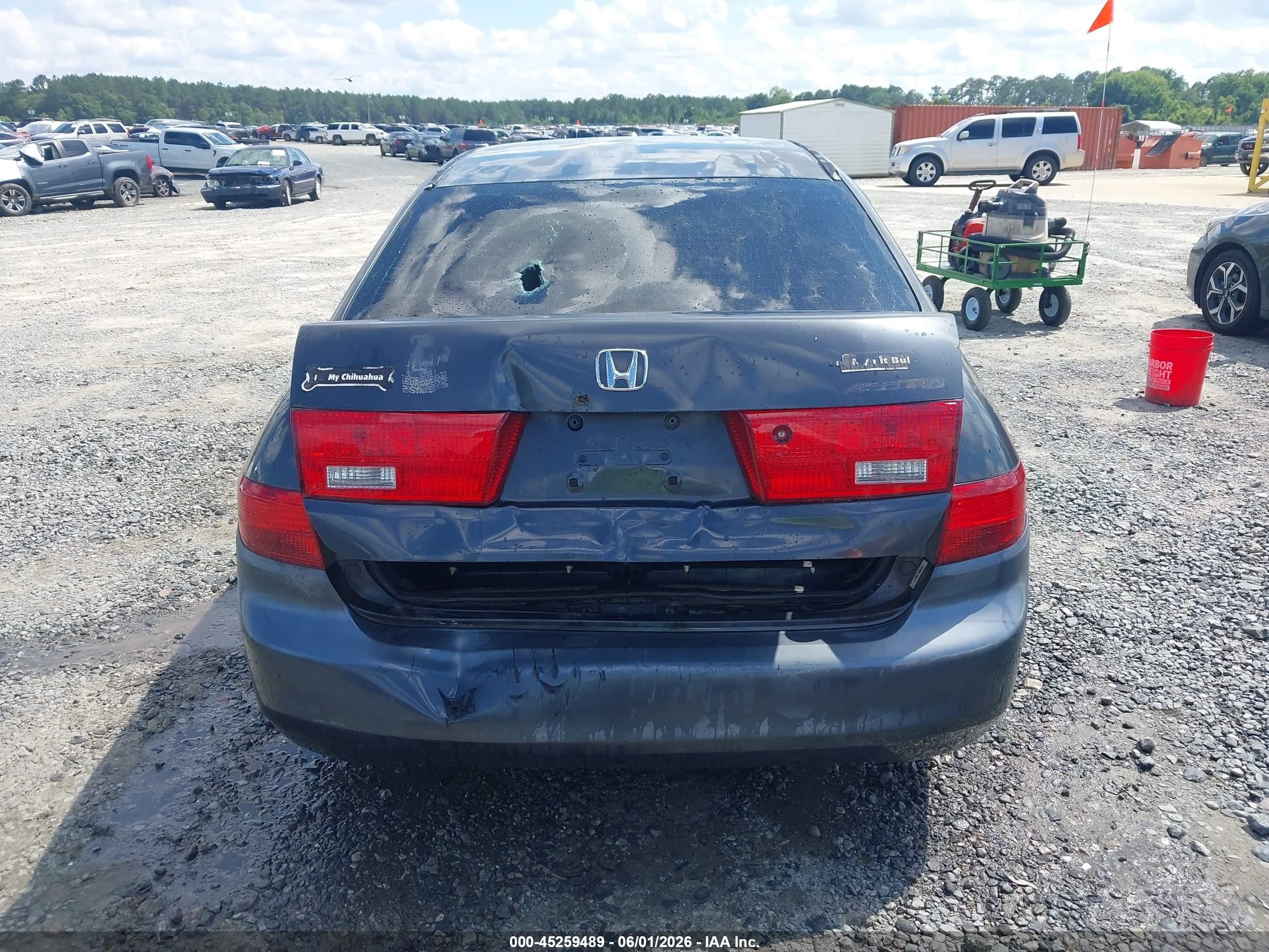 2005 Honda Accord 2.4 Lx Gray vin: 1HGCM56485A005099