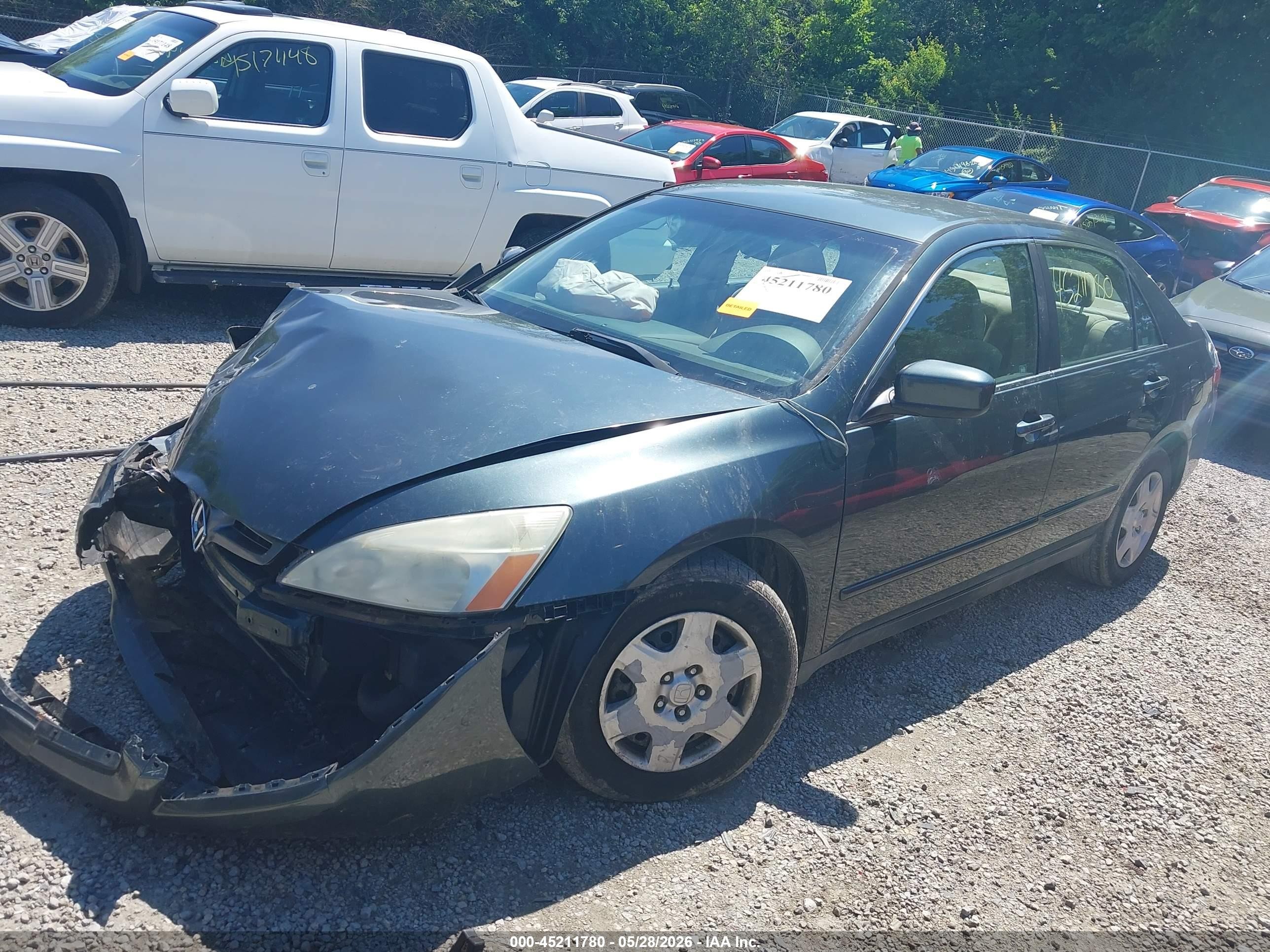 2005 Honda Accord 2.4 Lx Бирюзовый vin: 1HGCM56485A020864