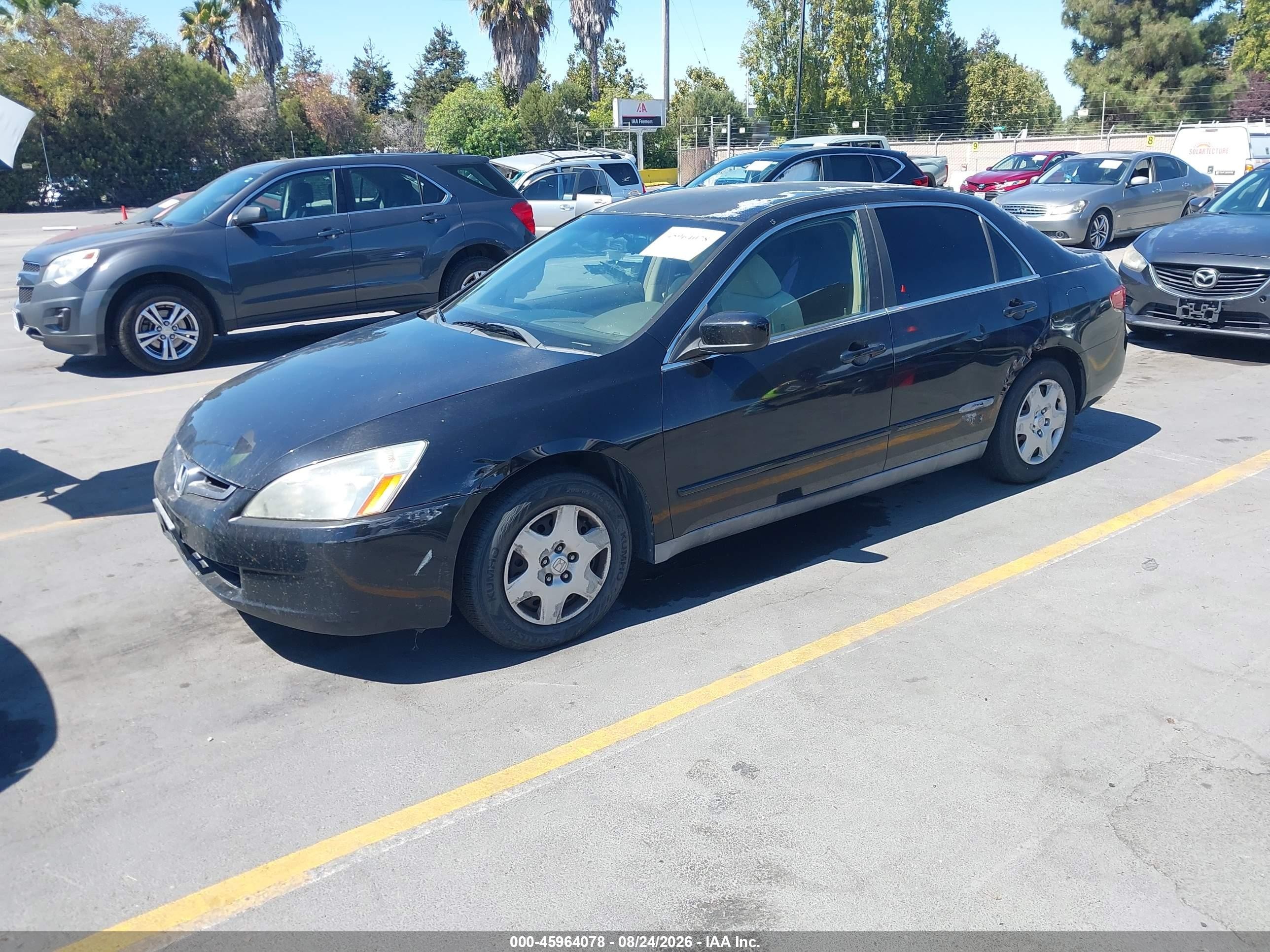 2005 Honda Accord 2.4 Lx Black vin: 1HGCM56485A125095