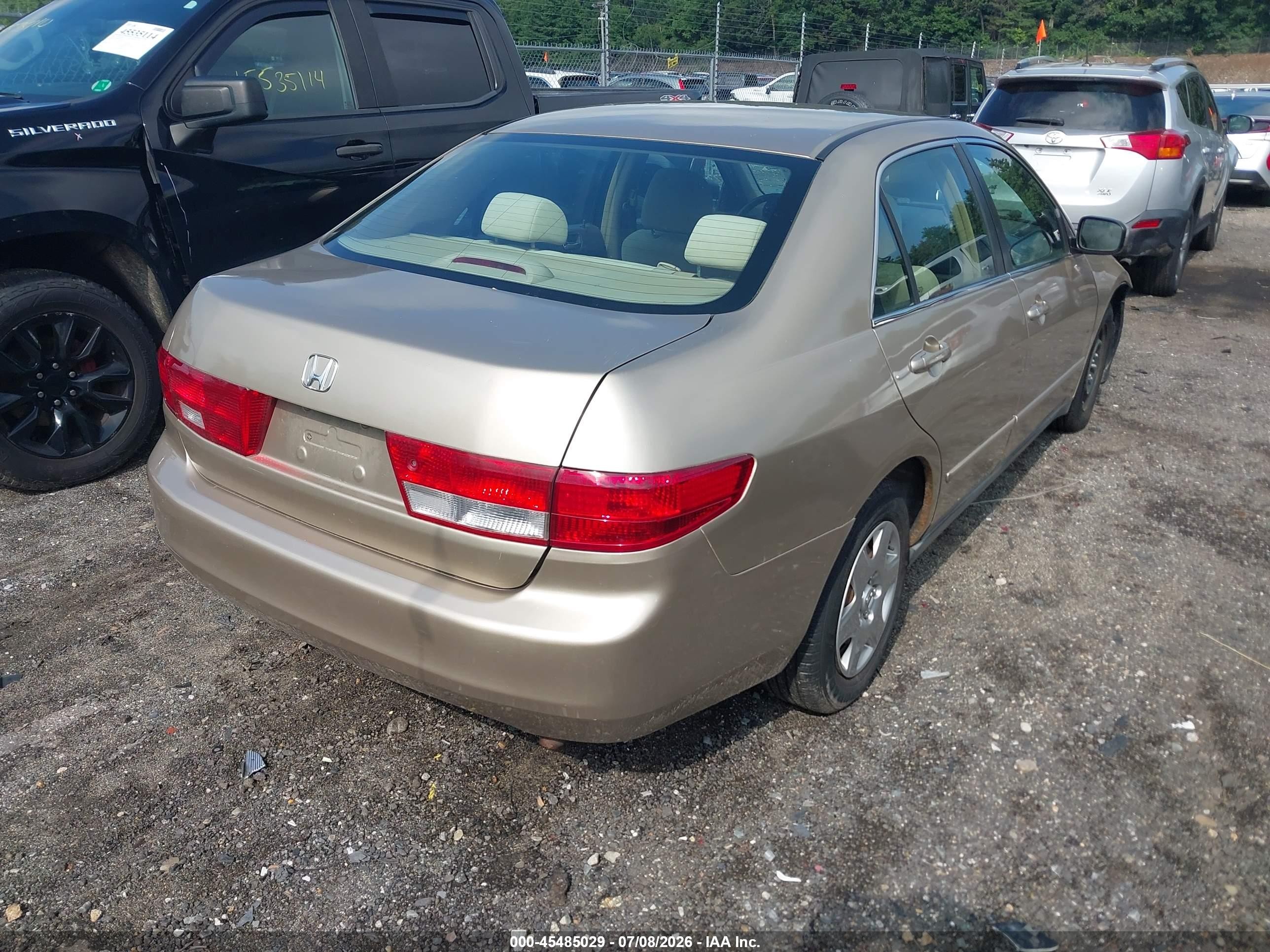 2005 Honda Accord 2.4 Lx Gold vin: 1HGCM56485A126697