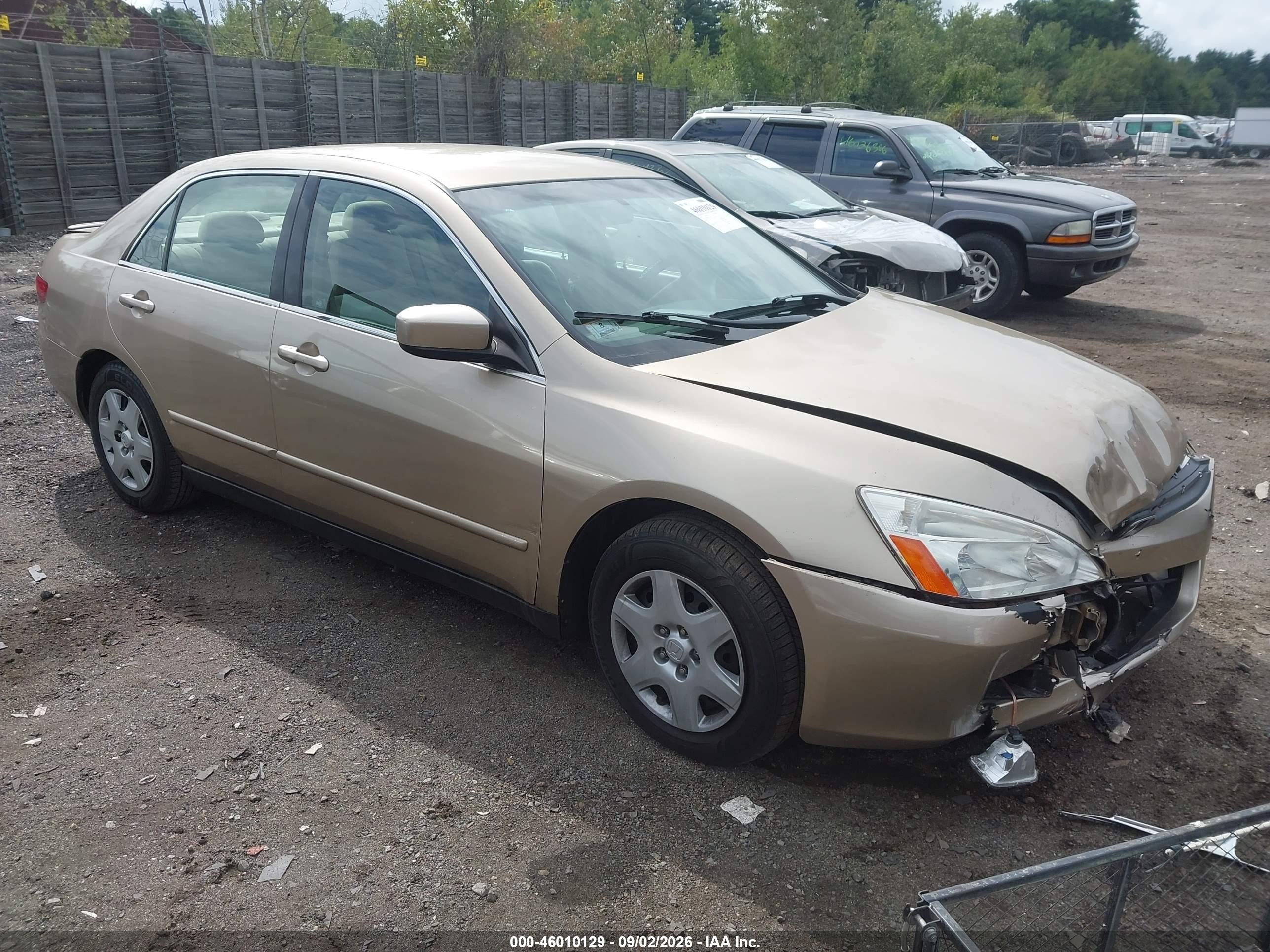 2005 Honda Accord 2.4 Lx Tan vin: 1HGCM56485A126697