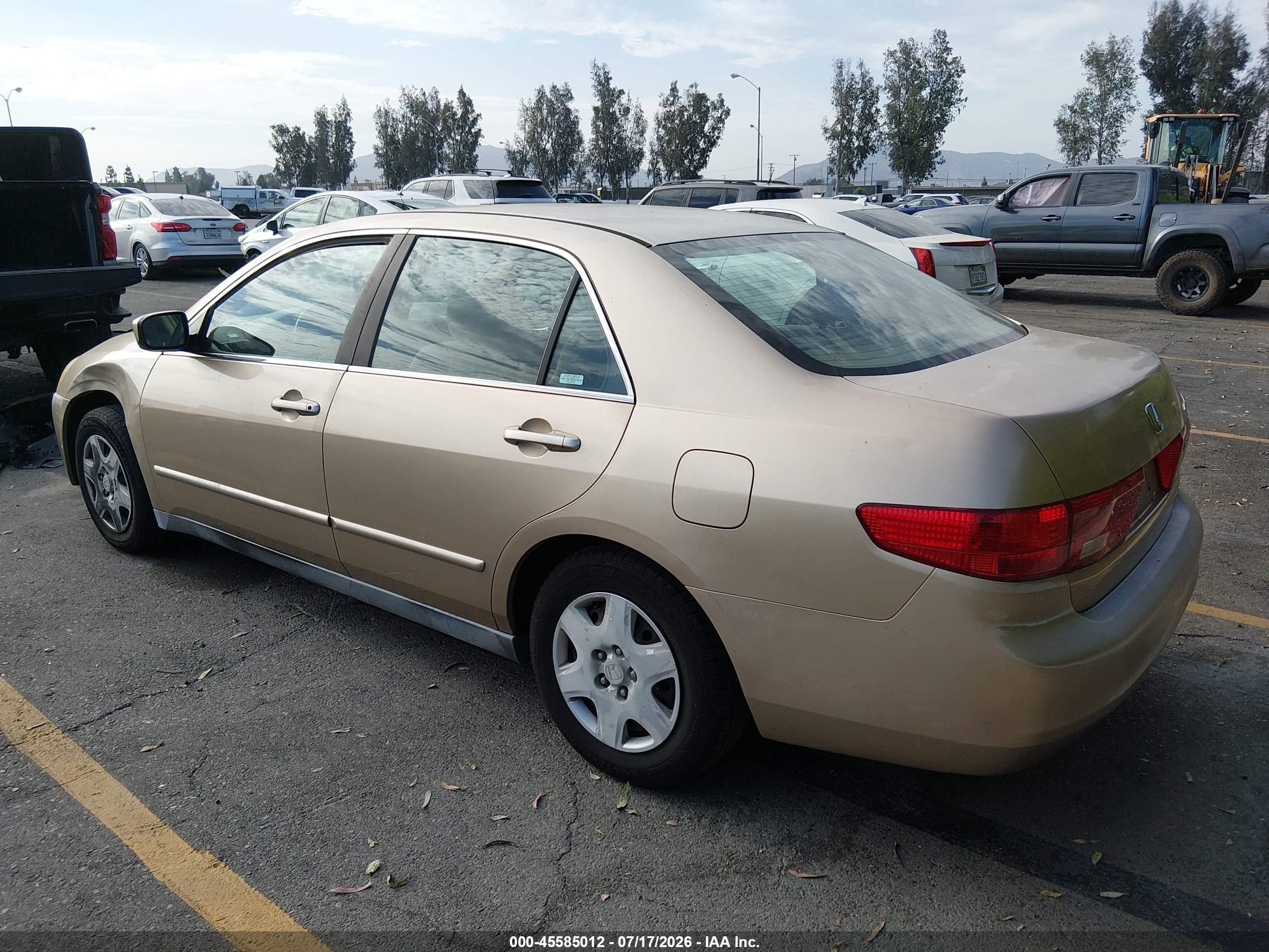 2005 Honda Accord 2.4 Lx Gold vin: 1HGCM56485A154564