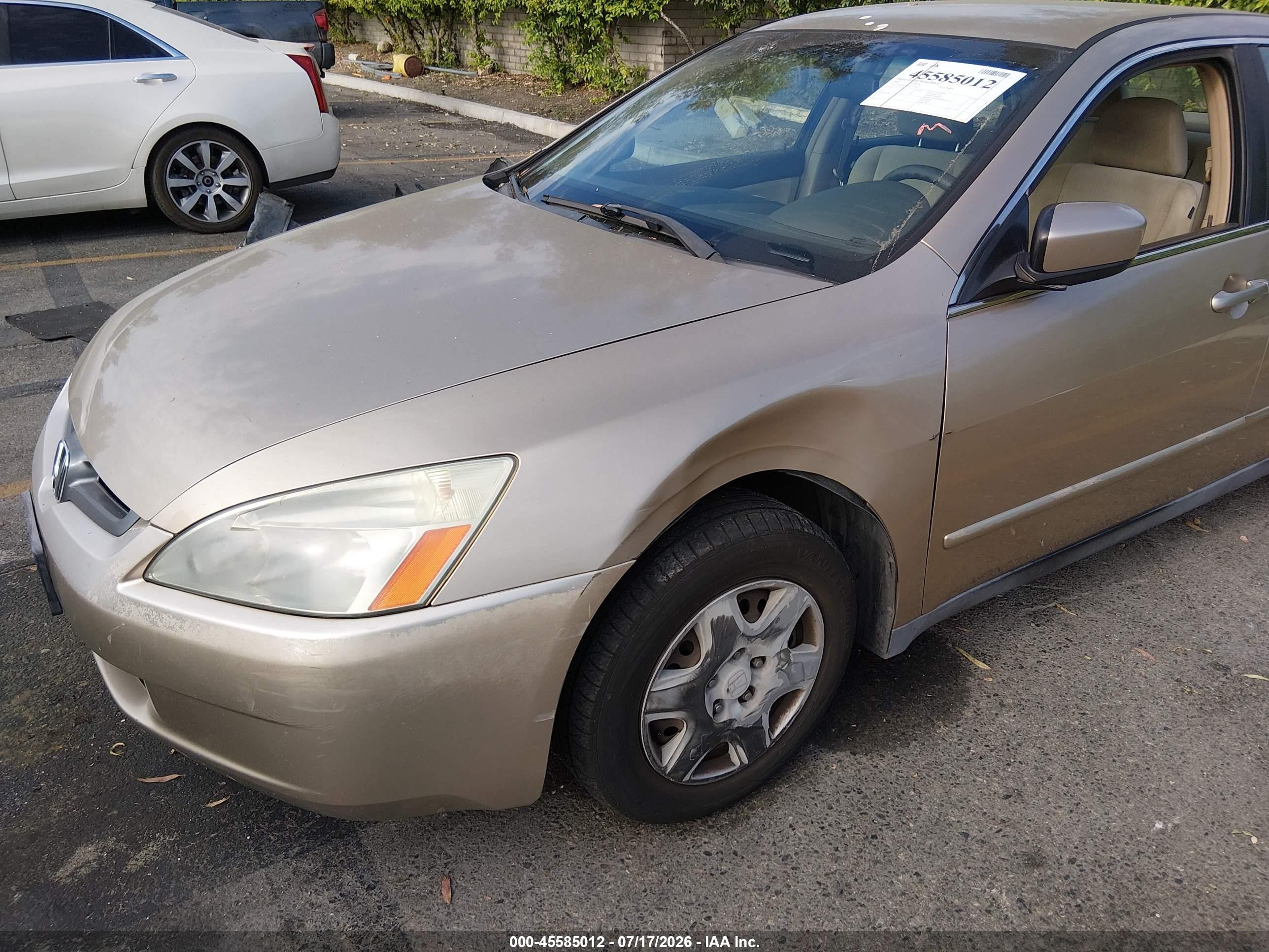 2005 Honda Accord 2.4 Lx Gold vin: 1HGCM56485A154564