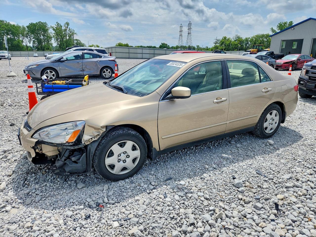 2005 Honda Accord Lx Tan vin: 1HGCM56485A160896