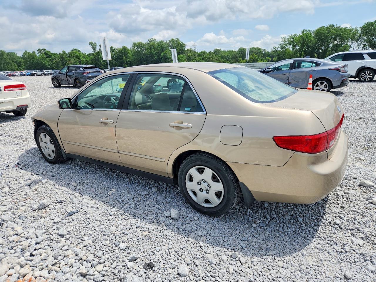 2005 Honda Accord Lx Tan vin: 1HGCM56485A160896